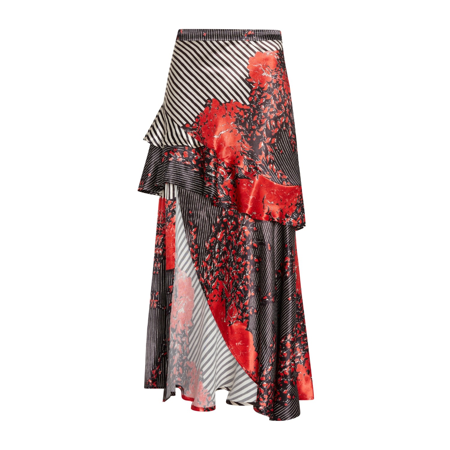 Lahive Pandora Detachable Print Skirt In Red