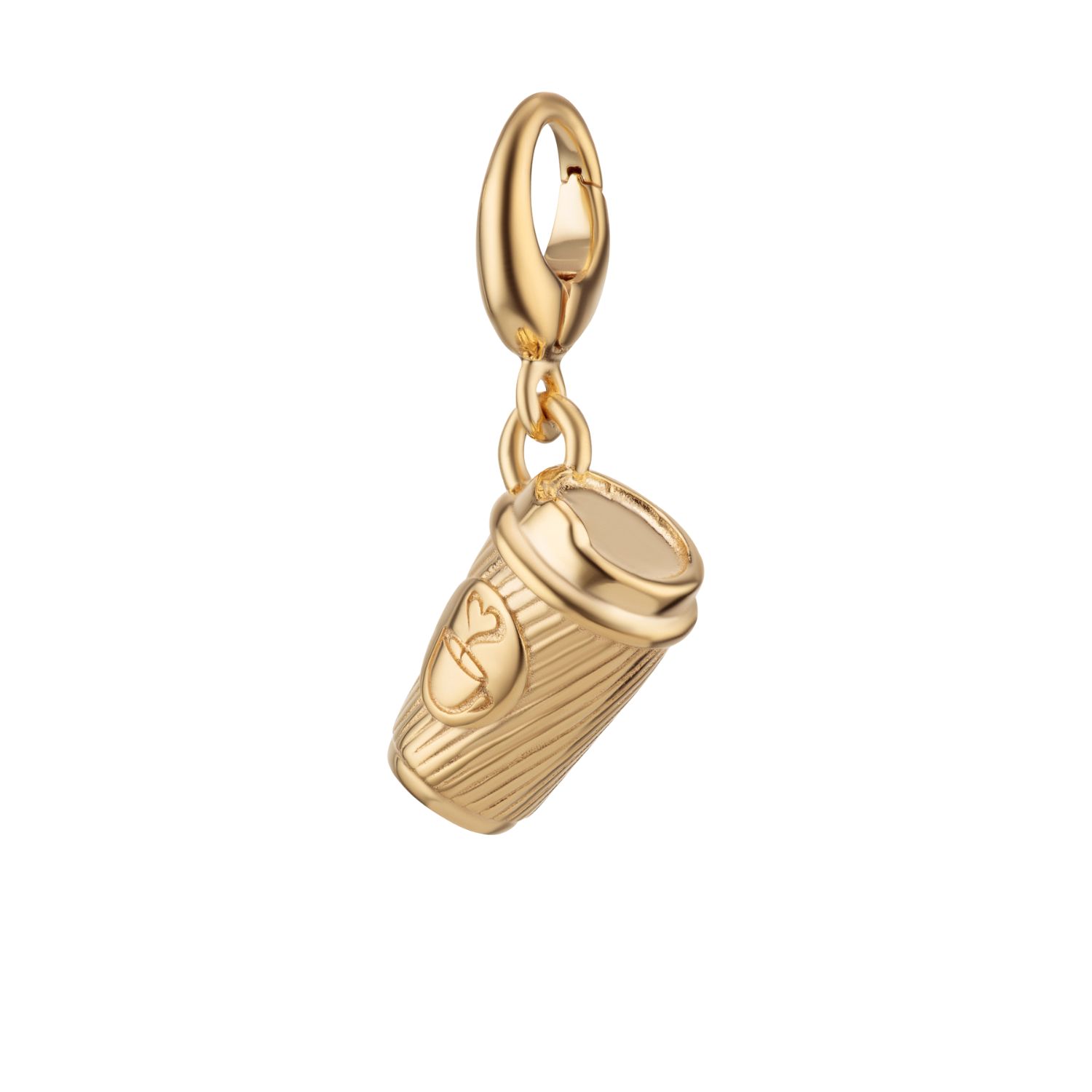 Lily Charmed Women's Gold Plated Takeaway Coffee Cup Charm