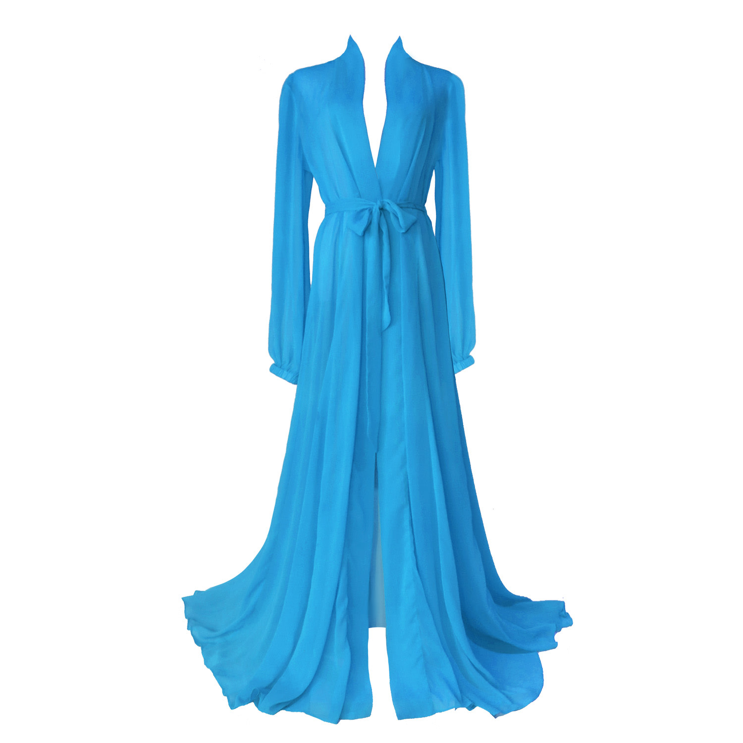Women's Alexis Beach Gown Azure Blue | Medium | Ak Royalty Resortwear
