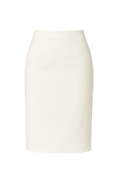 Women's Neutrals Cream Pencil Skirt By Conquista Fashion | Xxxl