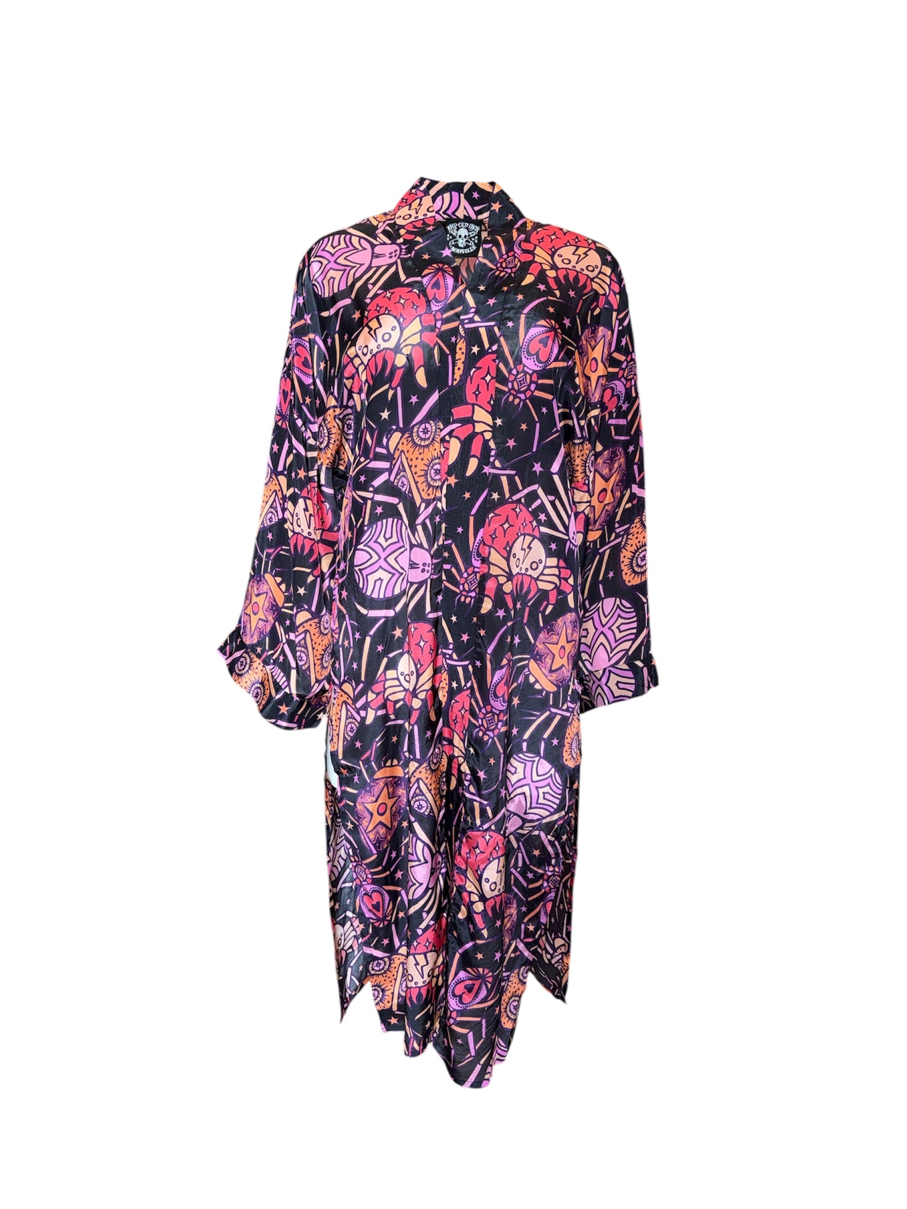 Women's Multicolor Spiders From Mars Duster | One Size | Any Old Iron