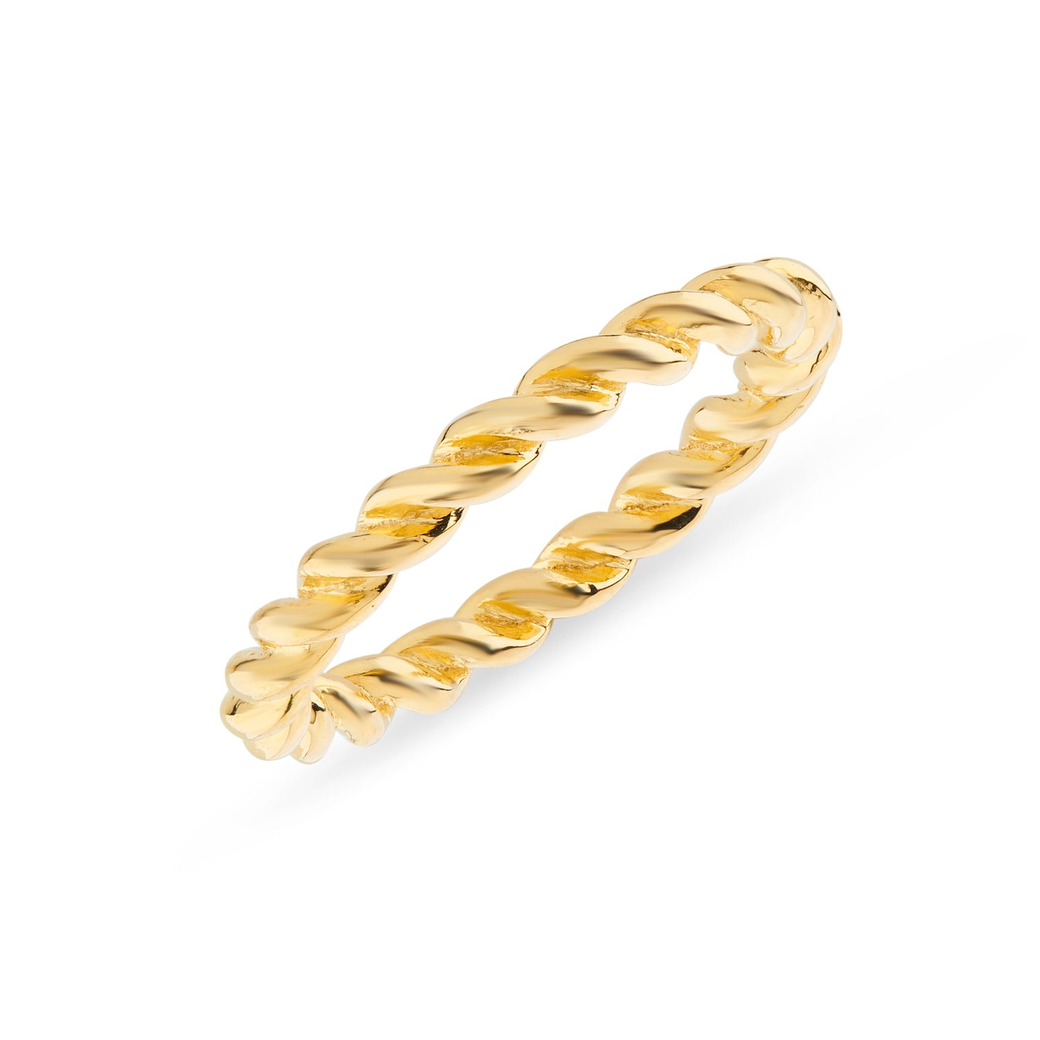 Auree Jewellery Women's Silver Alhambra Gold Vermeil Twisted Ring In Silver