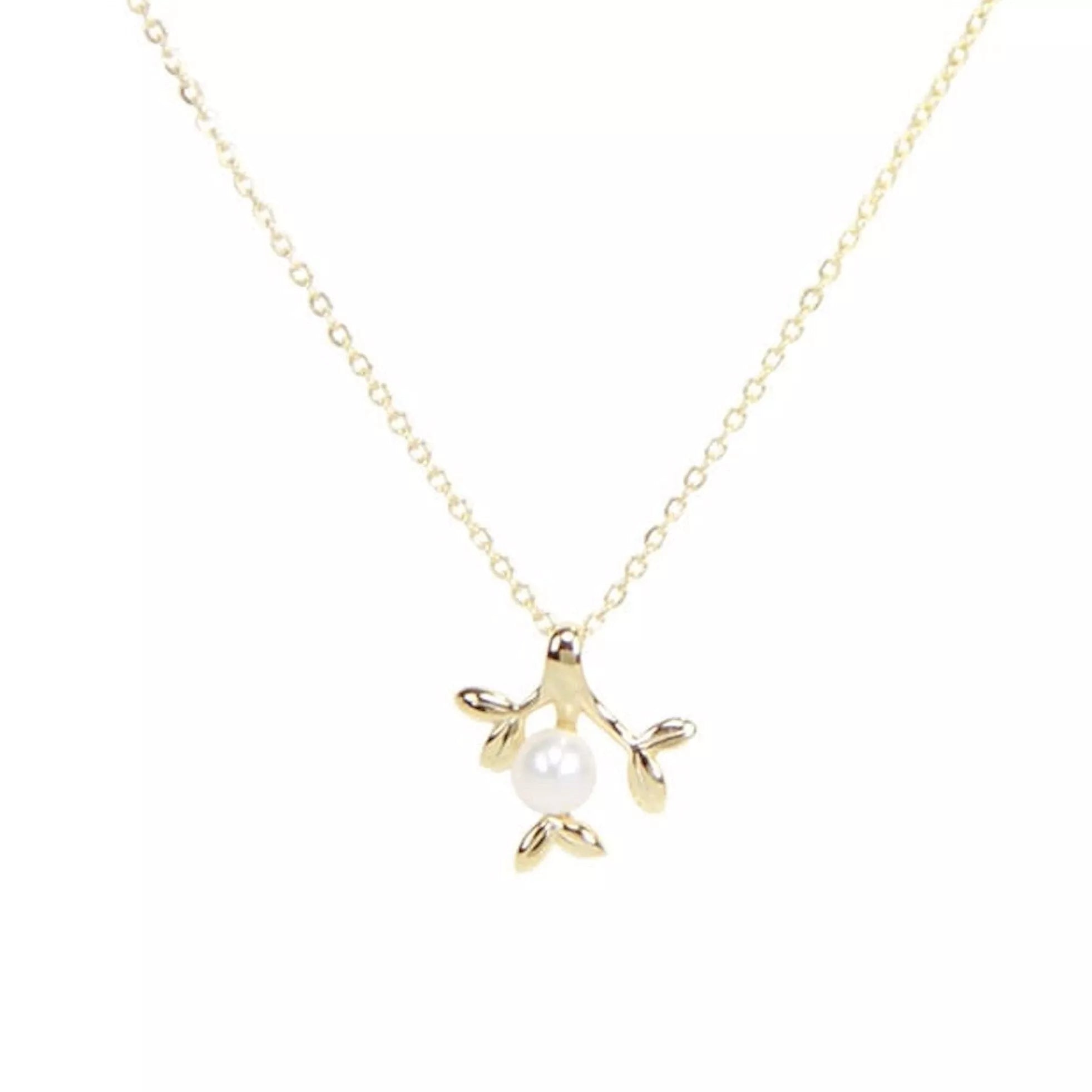 Women’s Gold Pearl Choker Necklace Elk & Bloom - Everyday Fine Jewellery