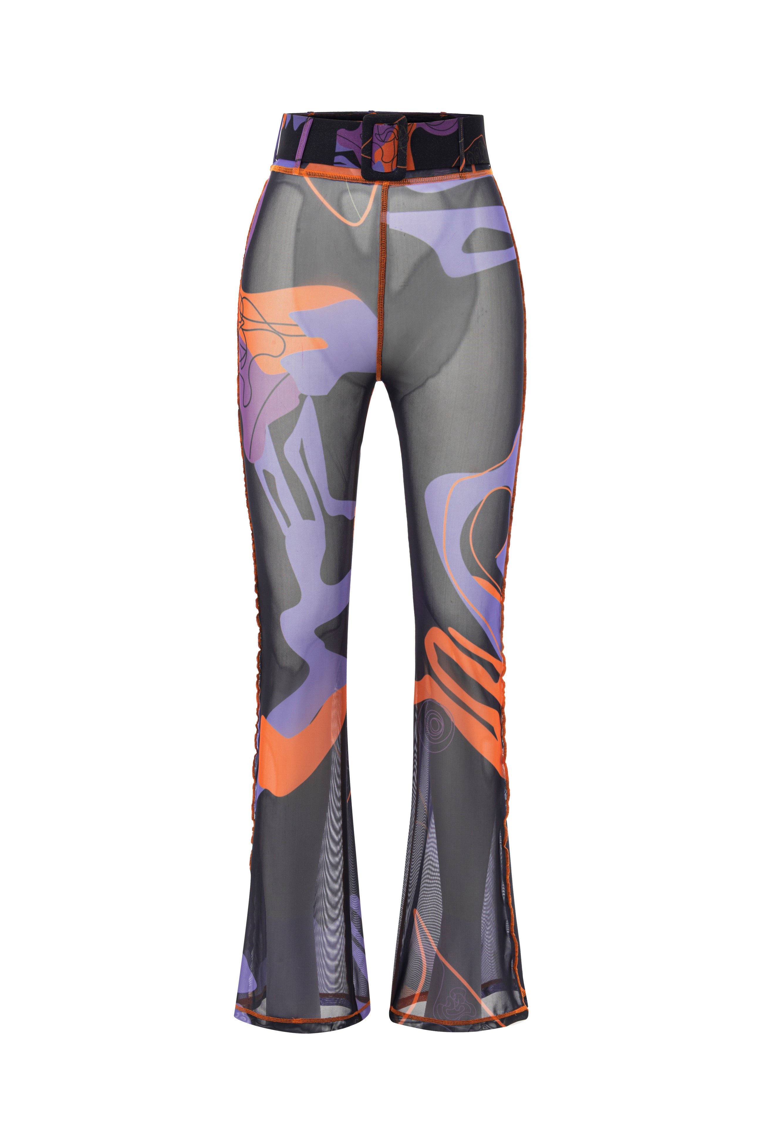Tainted Flower Mesh Pants In Black | Khéla the Label | Wolf & Badger