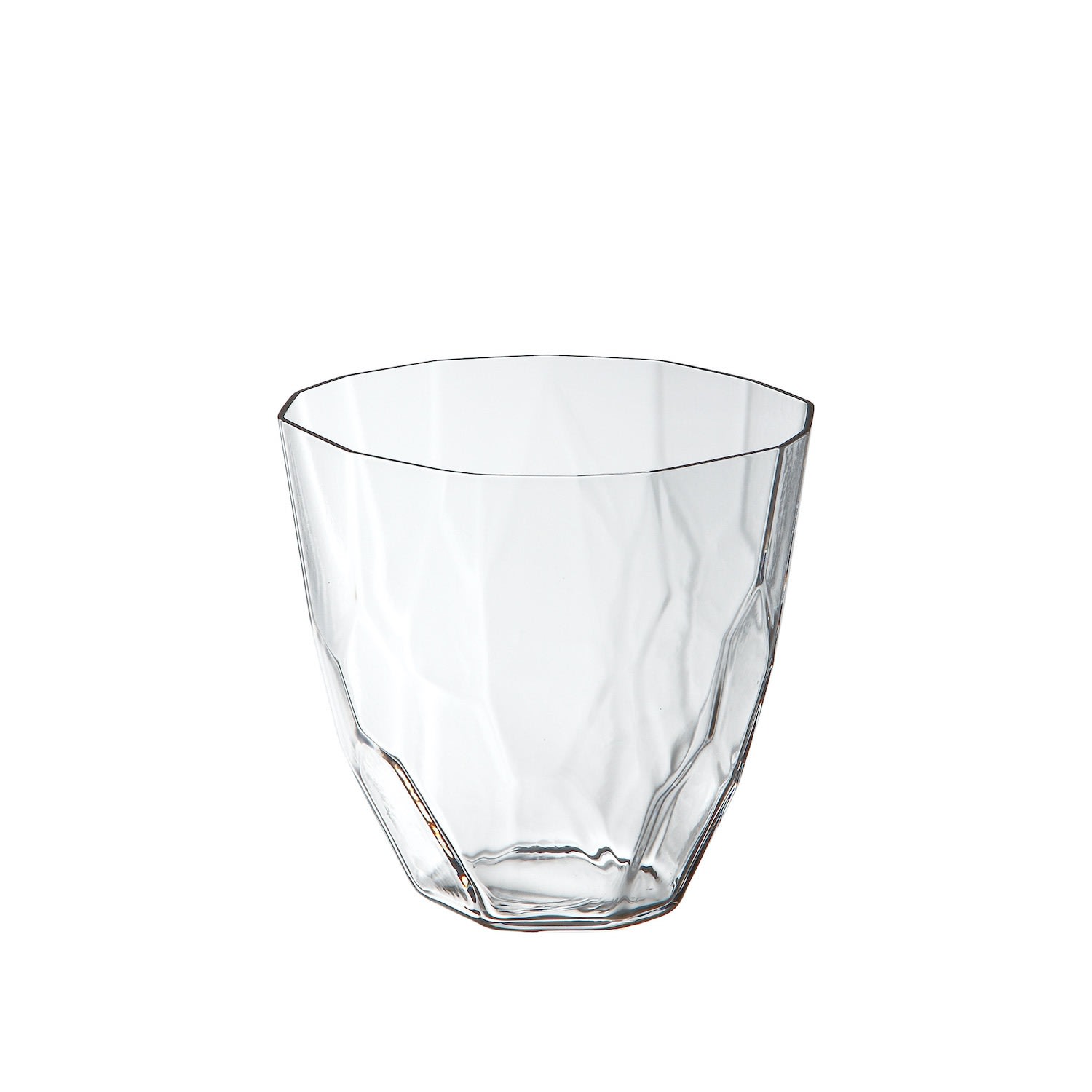 Ginette Faceted Old Fashioned Glass - White Sghr Sugahara