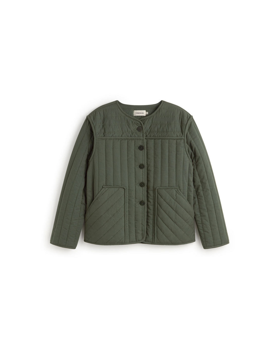 Thinking Mu Women's Green Padded Ayo Jacket In Green