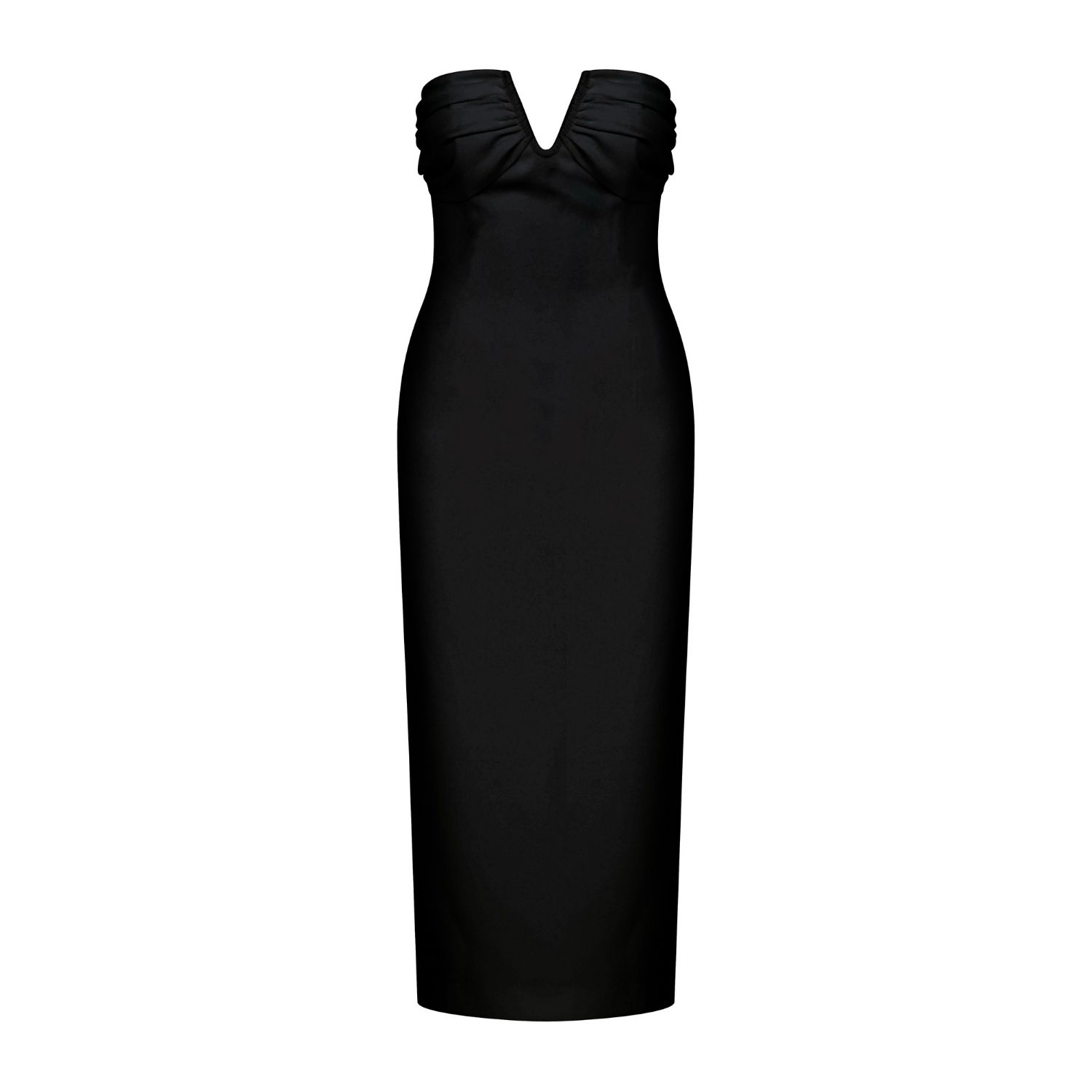 Nazli Ceren Women's Miora Midi Crepe Dress In Black In Black