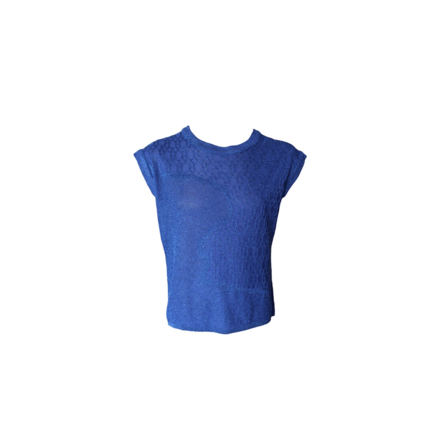 Maria Aristidou Men's Blue Oceanus Sleeveless Top In Blue