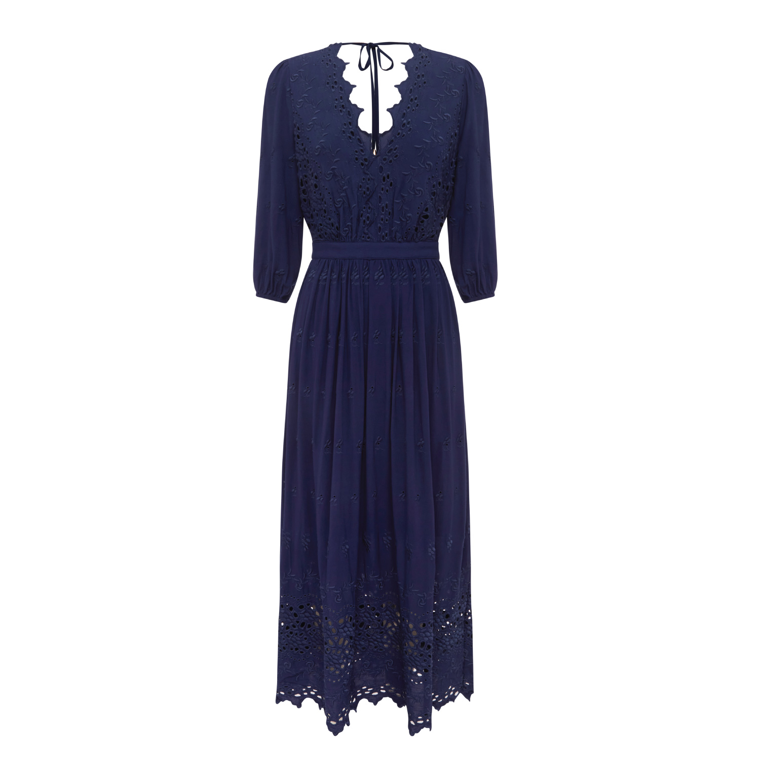 All Eyes On Me Midi Dress - Navy by Belle & Bloom
