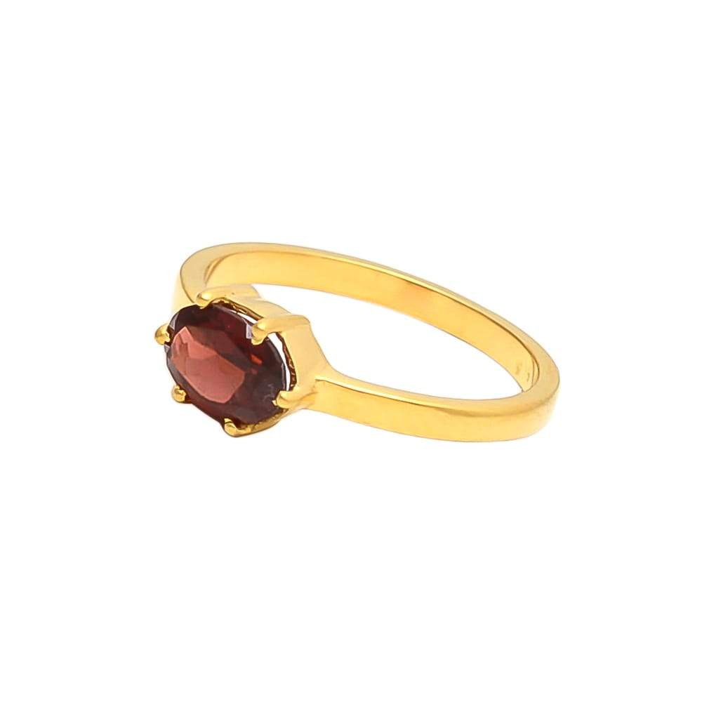 Women’s Gold / Red Katie Claw Ring Garnet Somya London