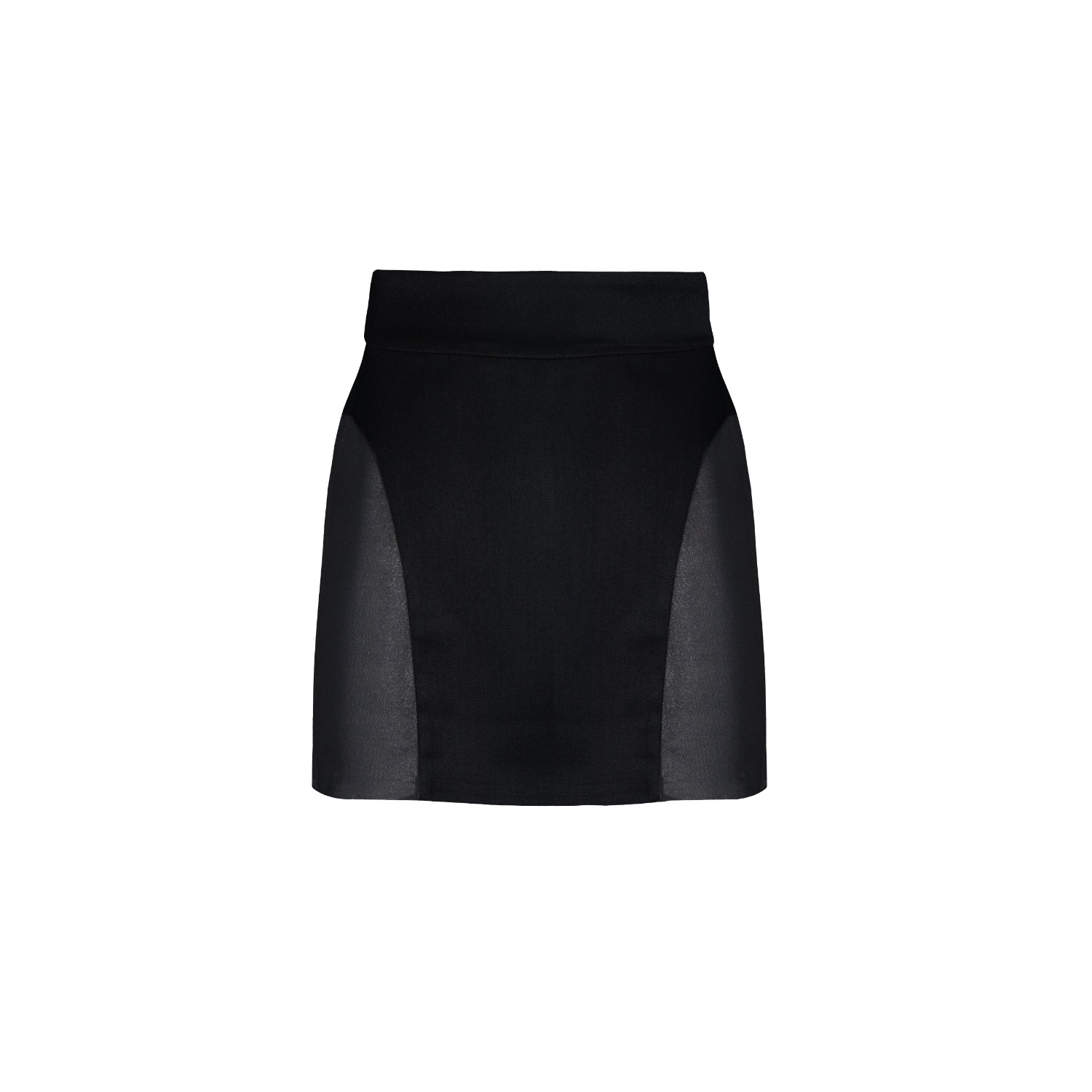 Vestiaire D'un Oiseau Libre Sheer Side Skirt In Black
