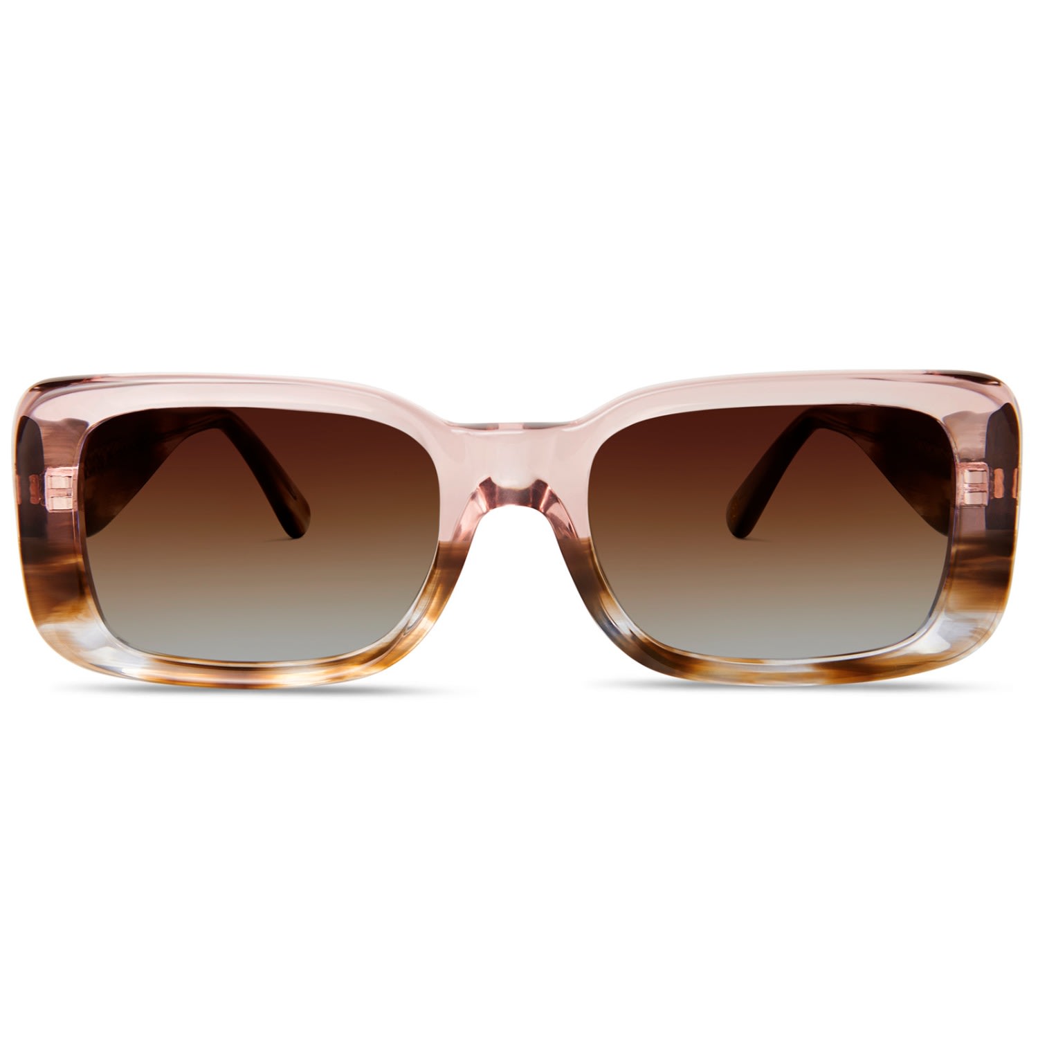 Women’s Brown / Pink / Purple Lola Sunglasses Pink Crystal Cubo Eyewear London