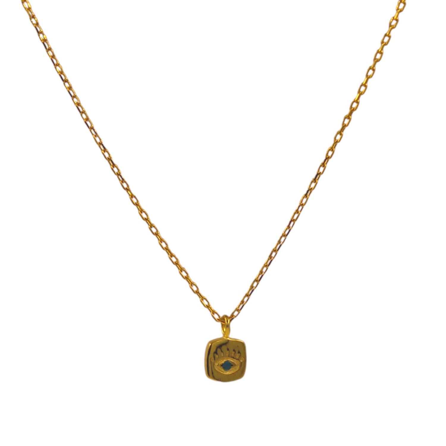 1610istanbul Women's Gold Minimal Evil Eye Necklace In Gold