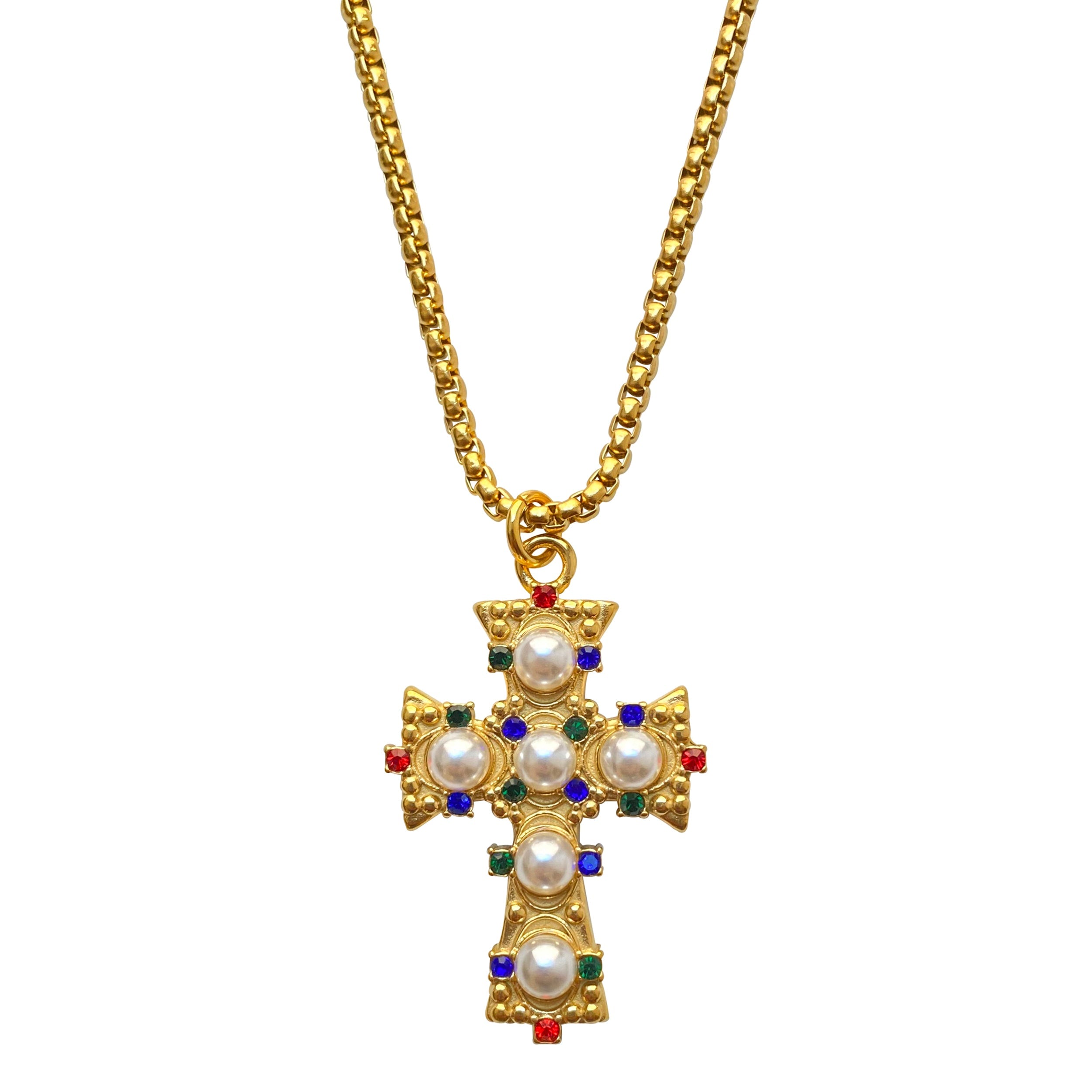 Smilla Brav Women's Gold Cross Necklace Dolce Vita