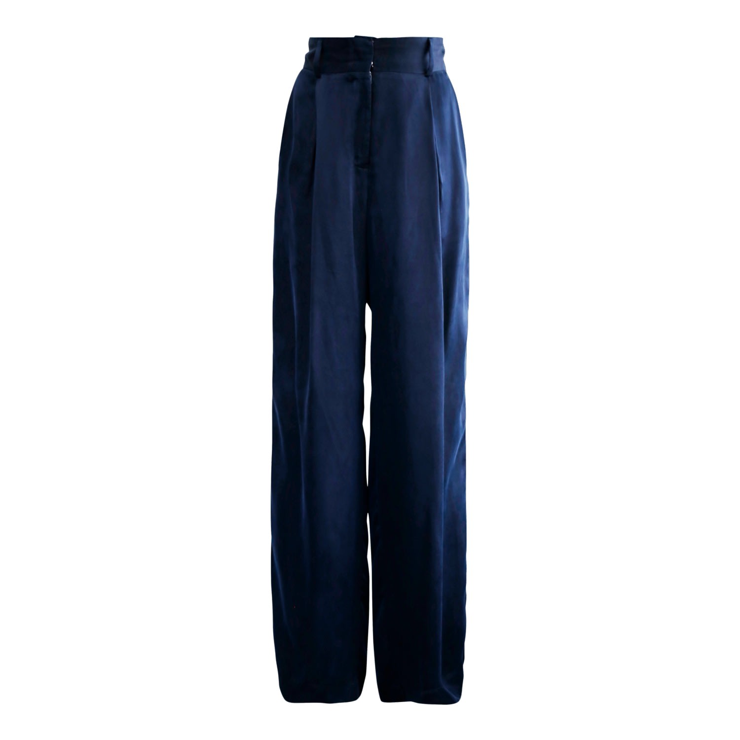 Le Réussi Women's Blue Remi Navy Wide-leg Pants In Brown