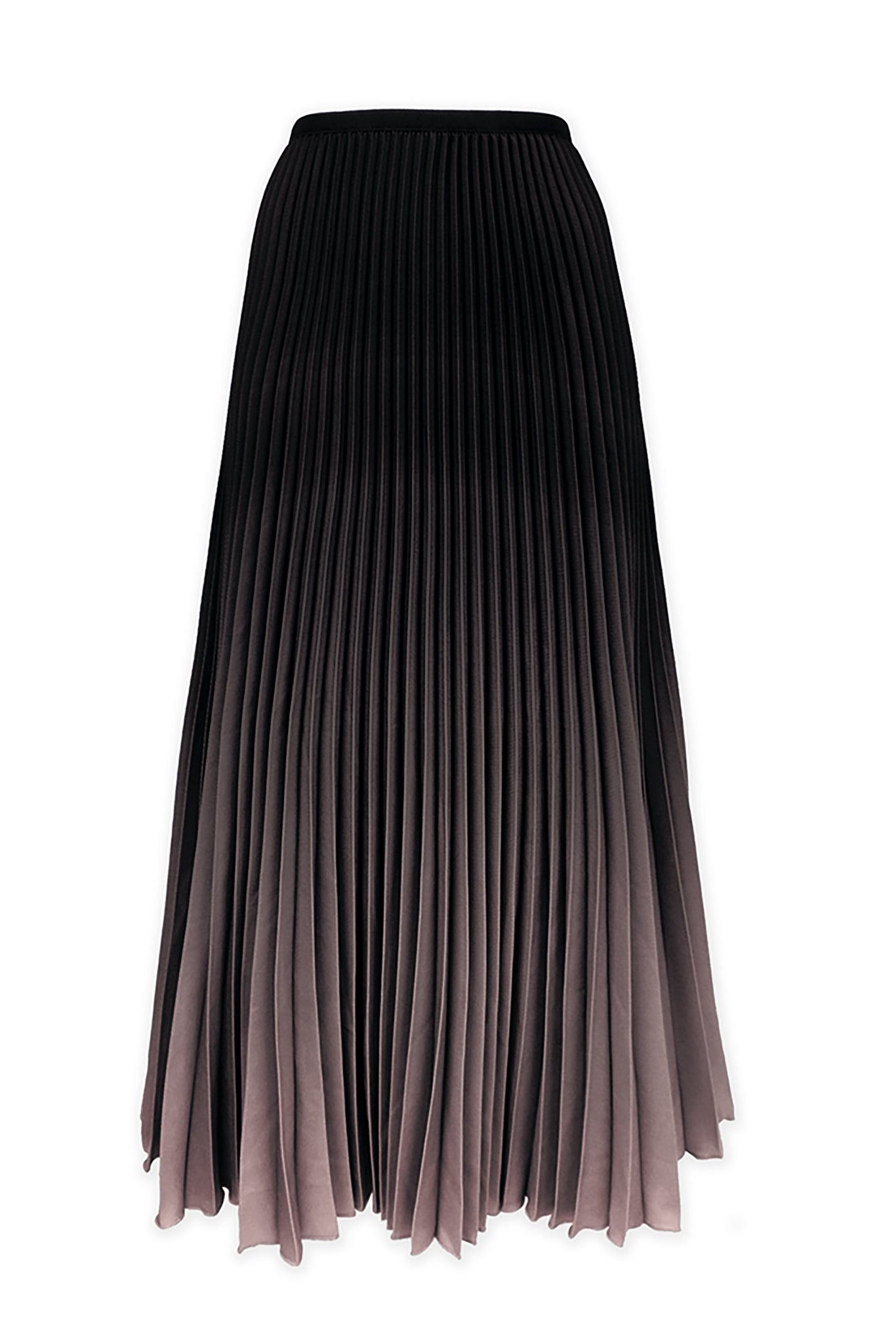 Wild Cosmos Women's Brown Kate Ombre Hazelnut Pleated Skirt In Brown