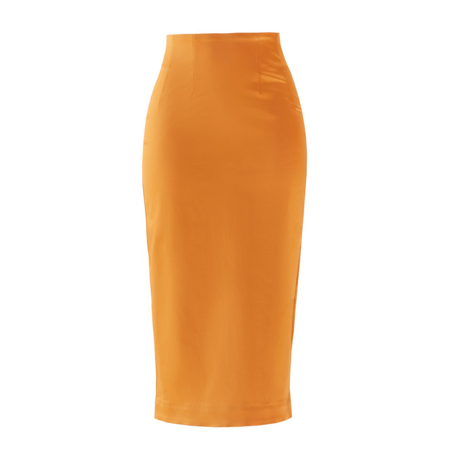 Women’s Yellow / Orange Apricot Pencil Skirt Extra Small La Musa