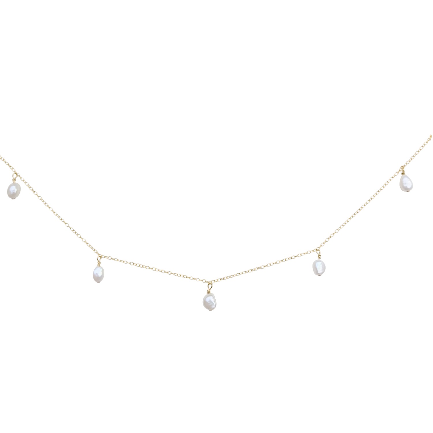 Women’s Annalise Five Pearl Gold Filled Necklace Kiri & Belle