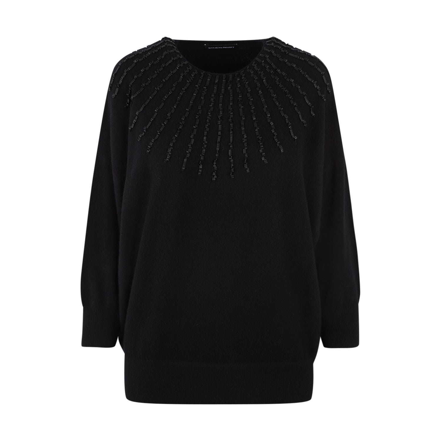 Manakaa Project Women's Black Cashmere Jumper In Black