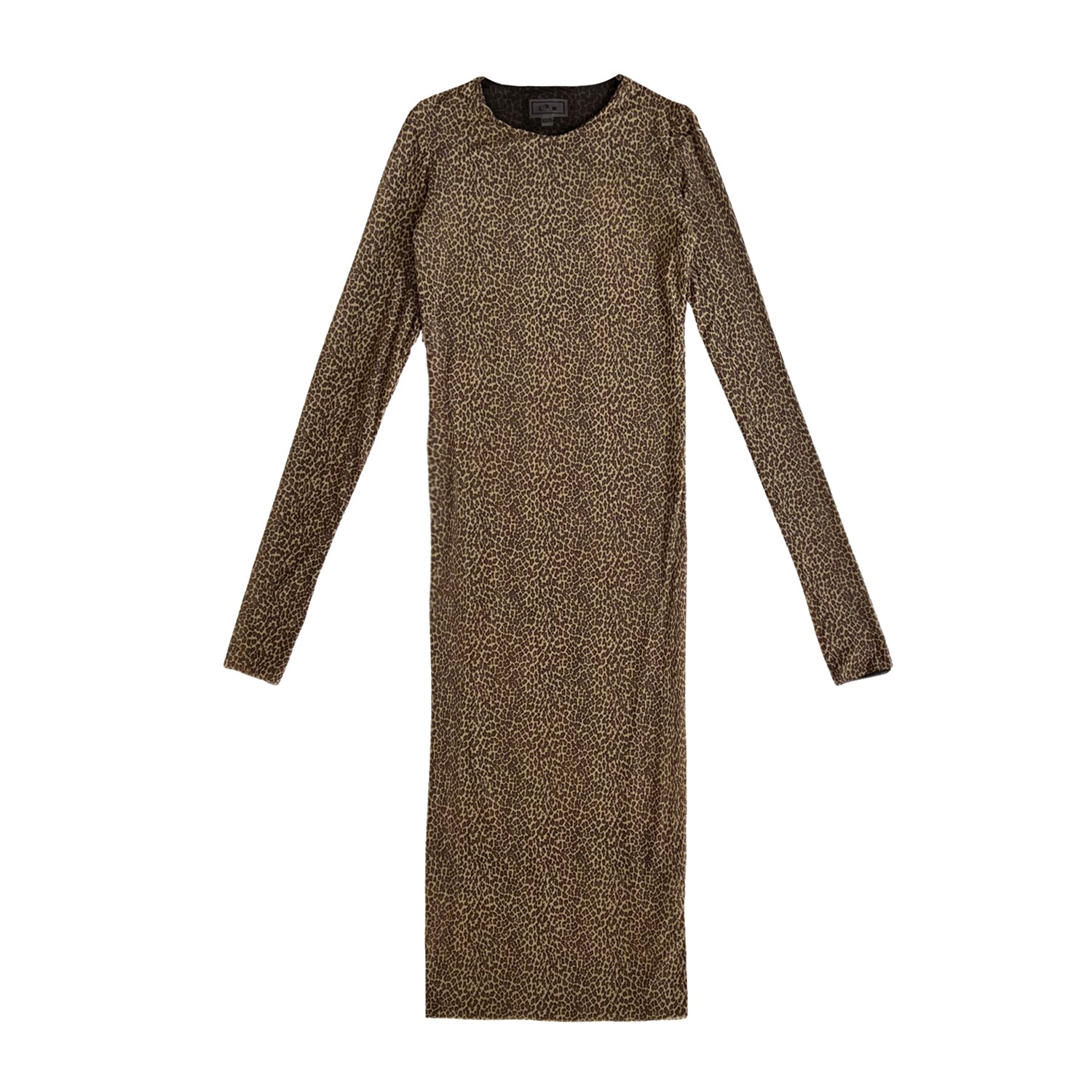 Reversible Print Mesh Dress In Brown Leopard | L2R THE LABEL | Wolf & Badger