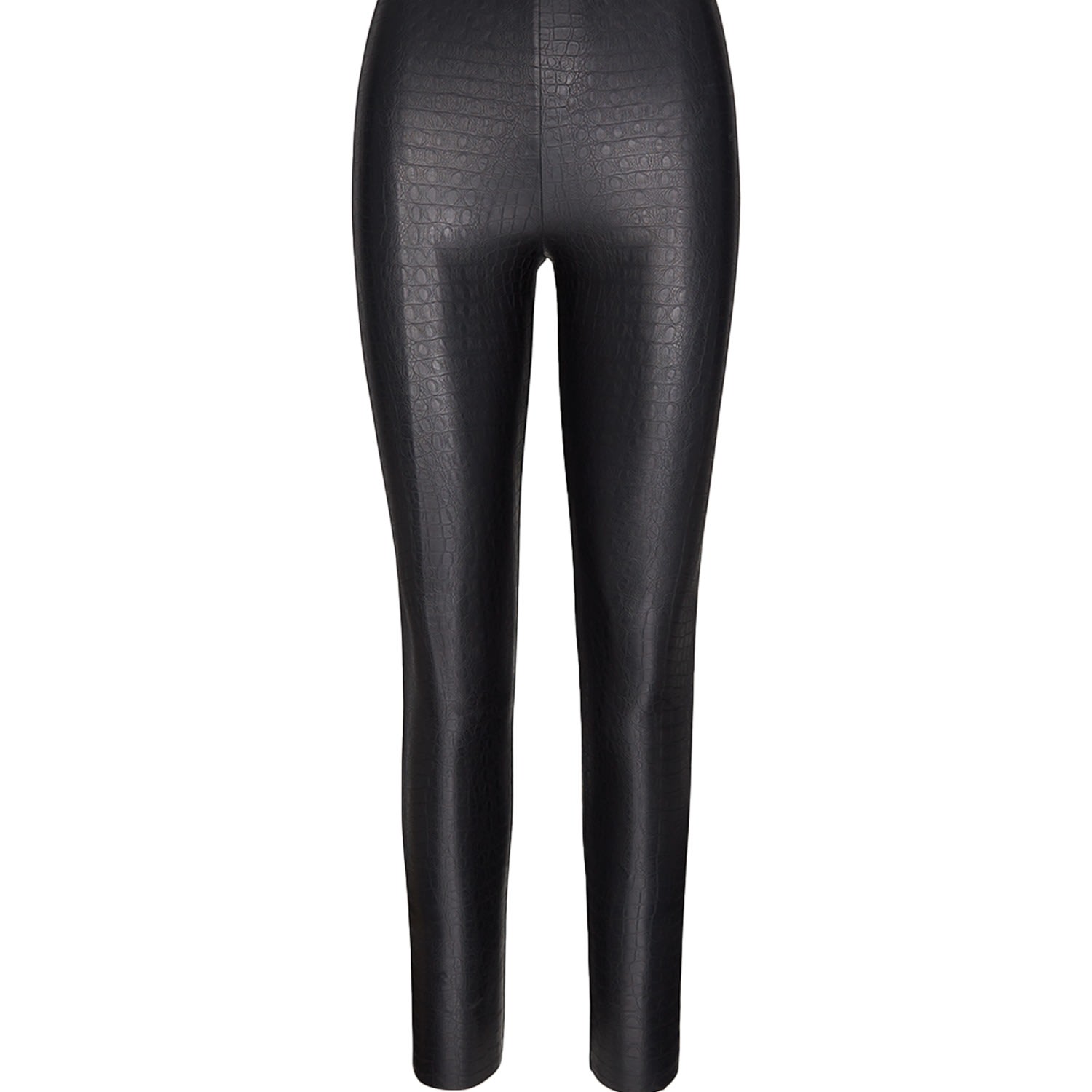 Women’s Commando Faux Leather Control Smoothing Animal Legging Black S