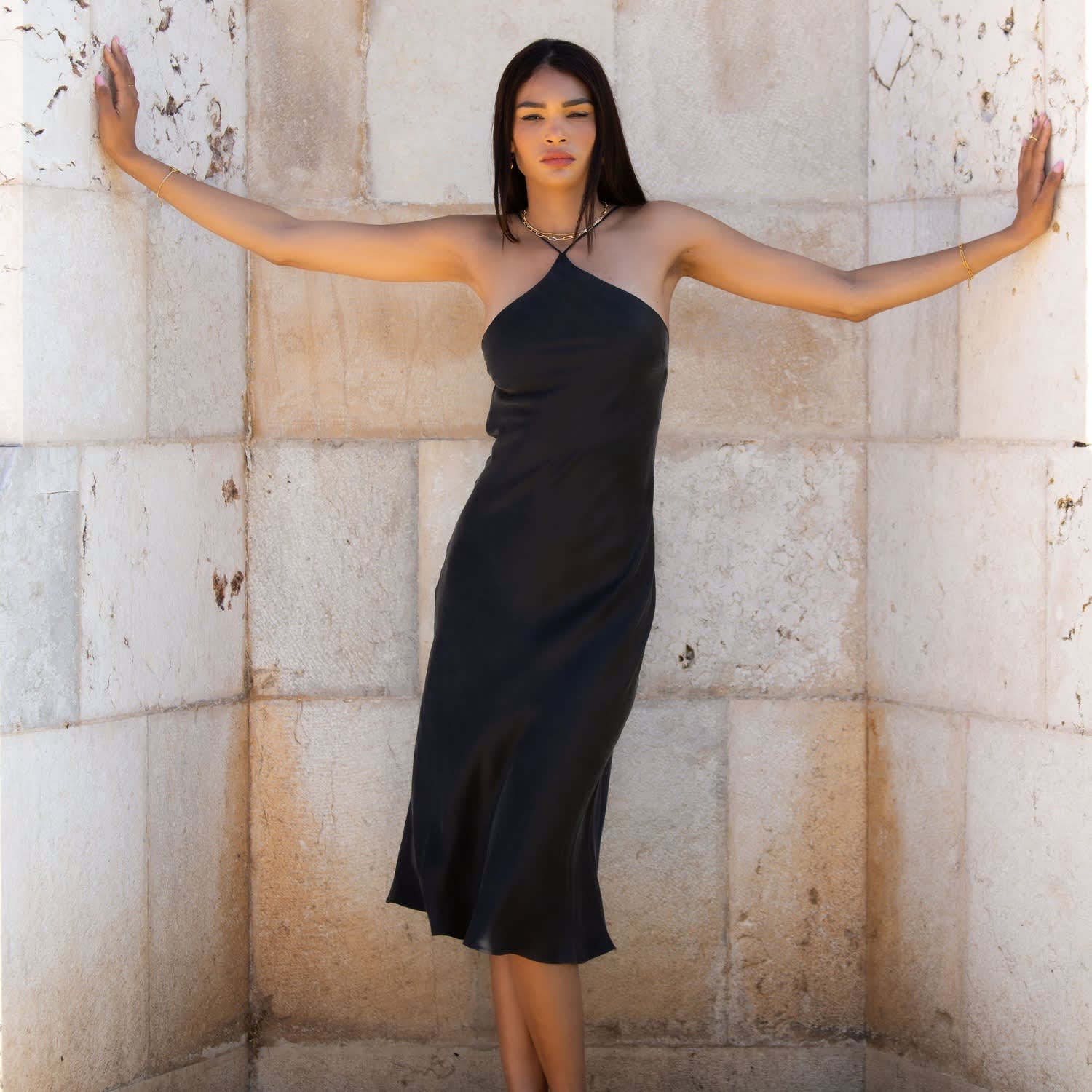 ワンピース S backless halter dress mini Amazon.com: LOOBIS Women's 2024 Summer Backless Mini Dress