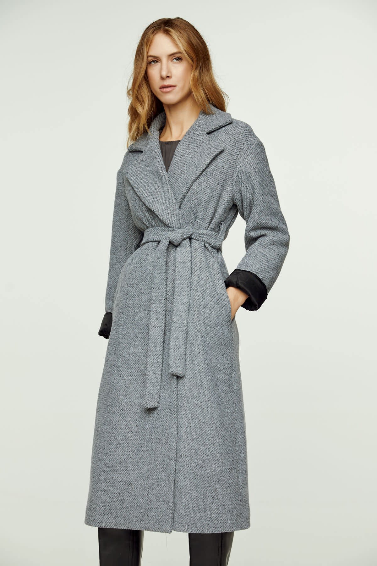 ジャケット・アウター volume wool tailored coat charcoal gray Mango tailored wool mix coat in gray | ASOS