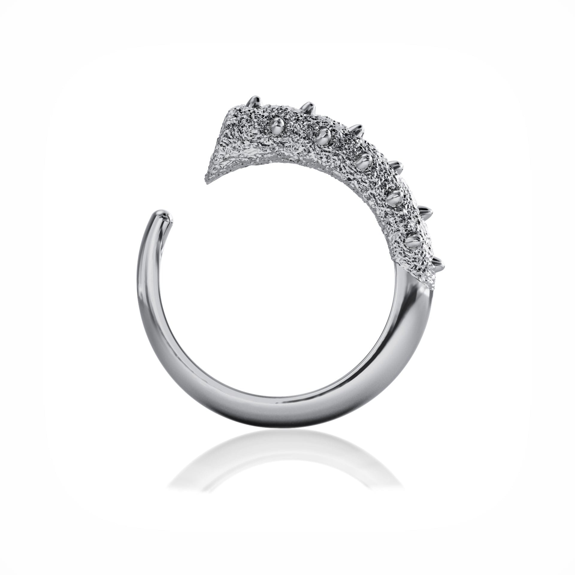 Linda Fiore Women's Horn Ring Sterling Silver