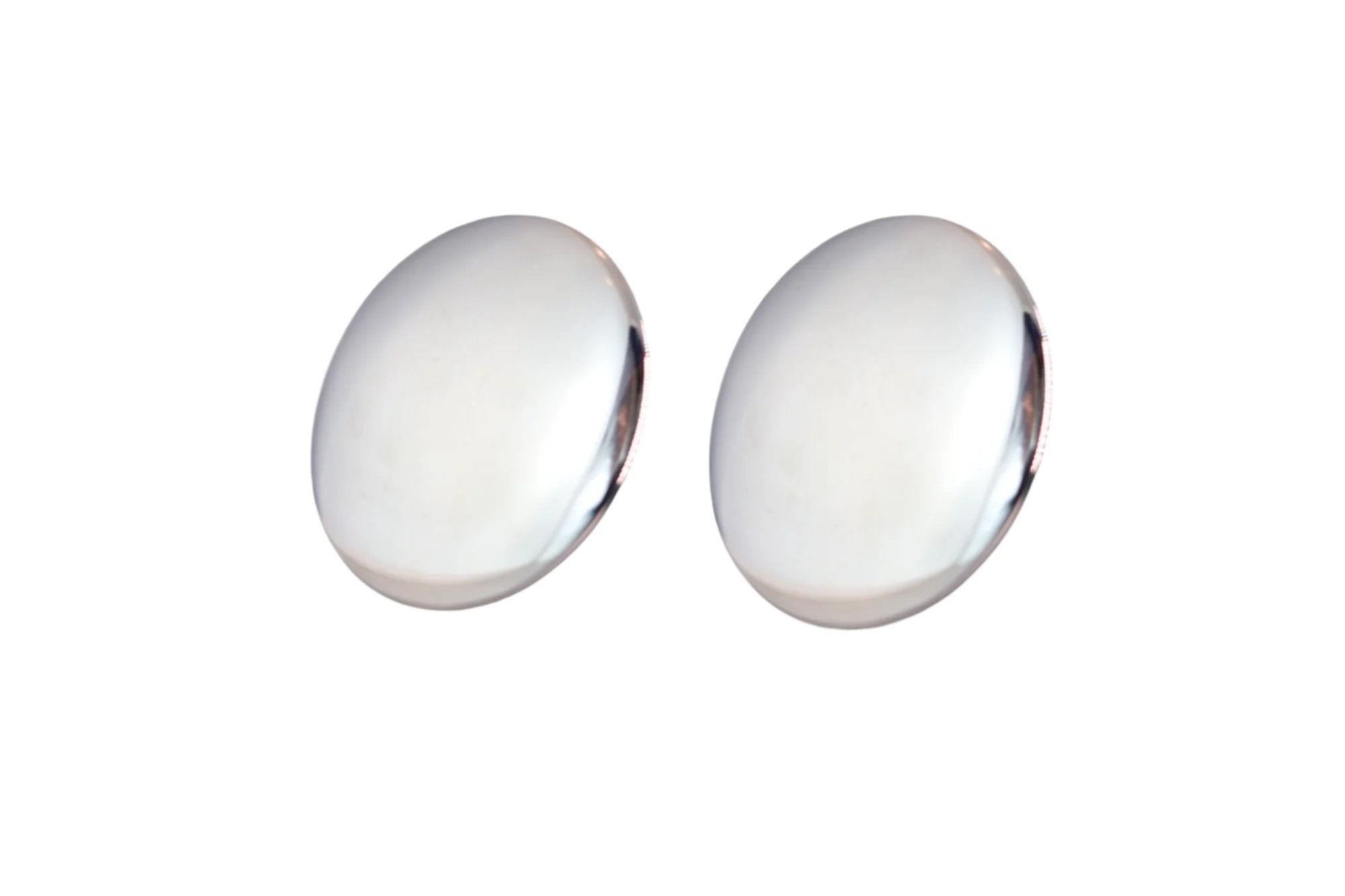 Vickisarge Women's Silver The Plain Disk In Platinum - Pierced