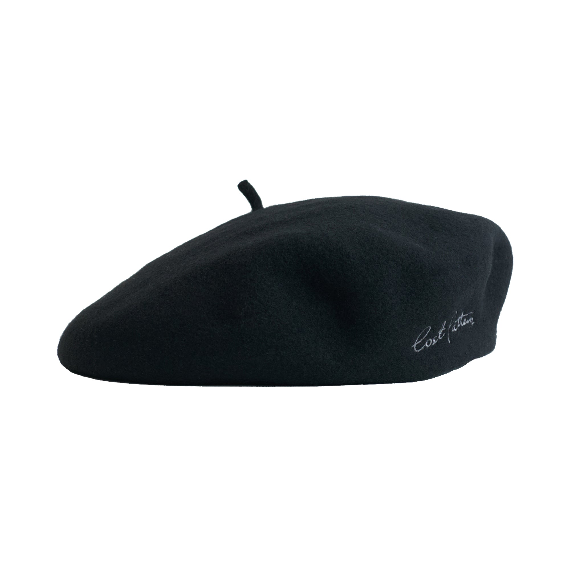 Women's Bon Chic Wool Beret  Black | Lost Pattern Nyc