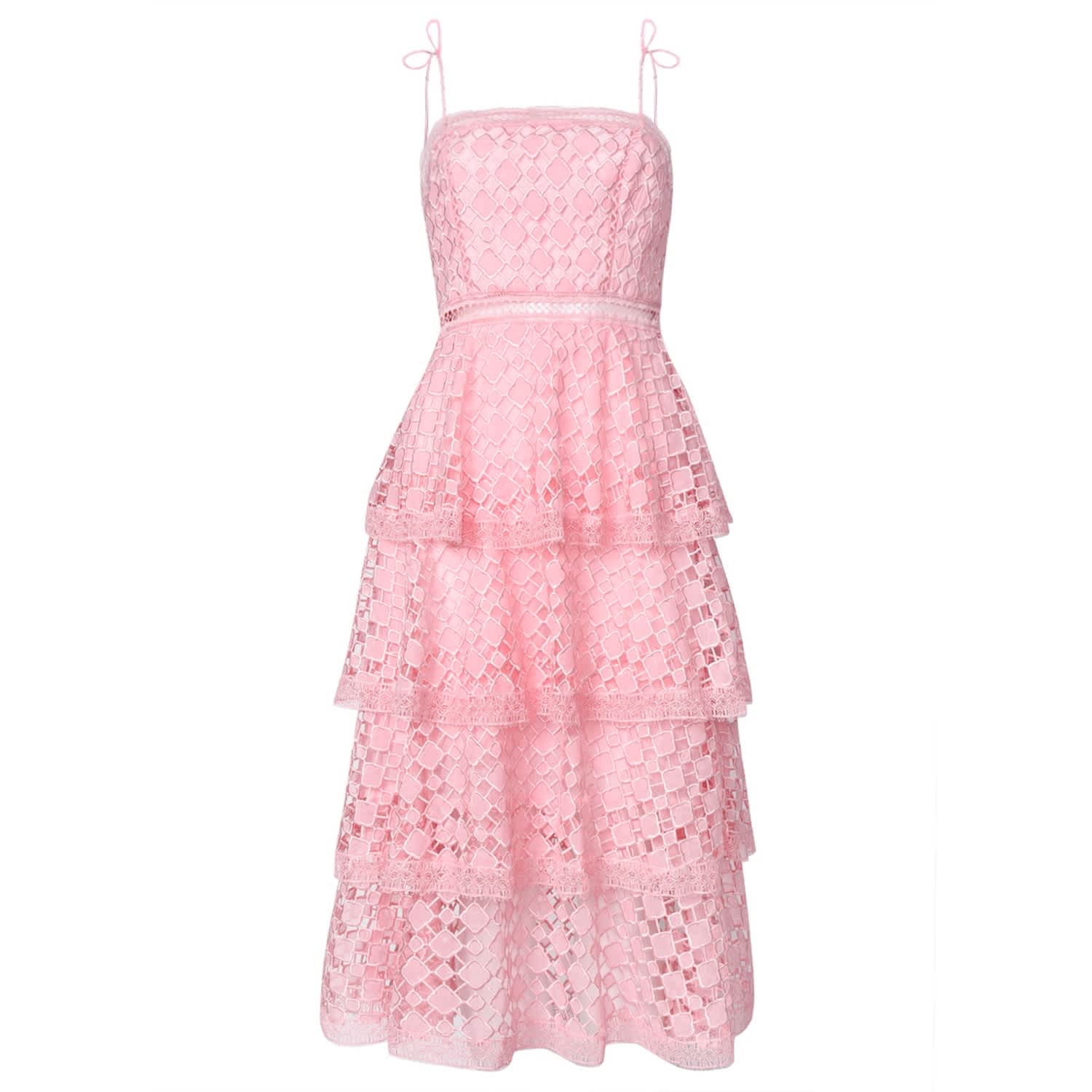 pink organza dress