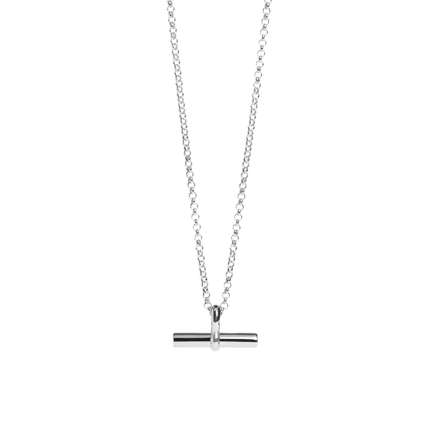 Muru Women's T-bar Necklace Silver In Silver