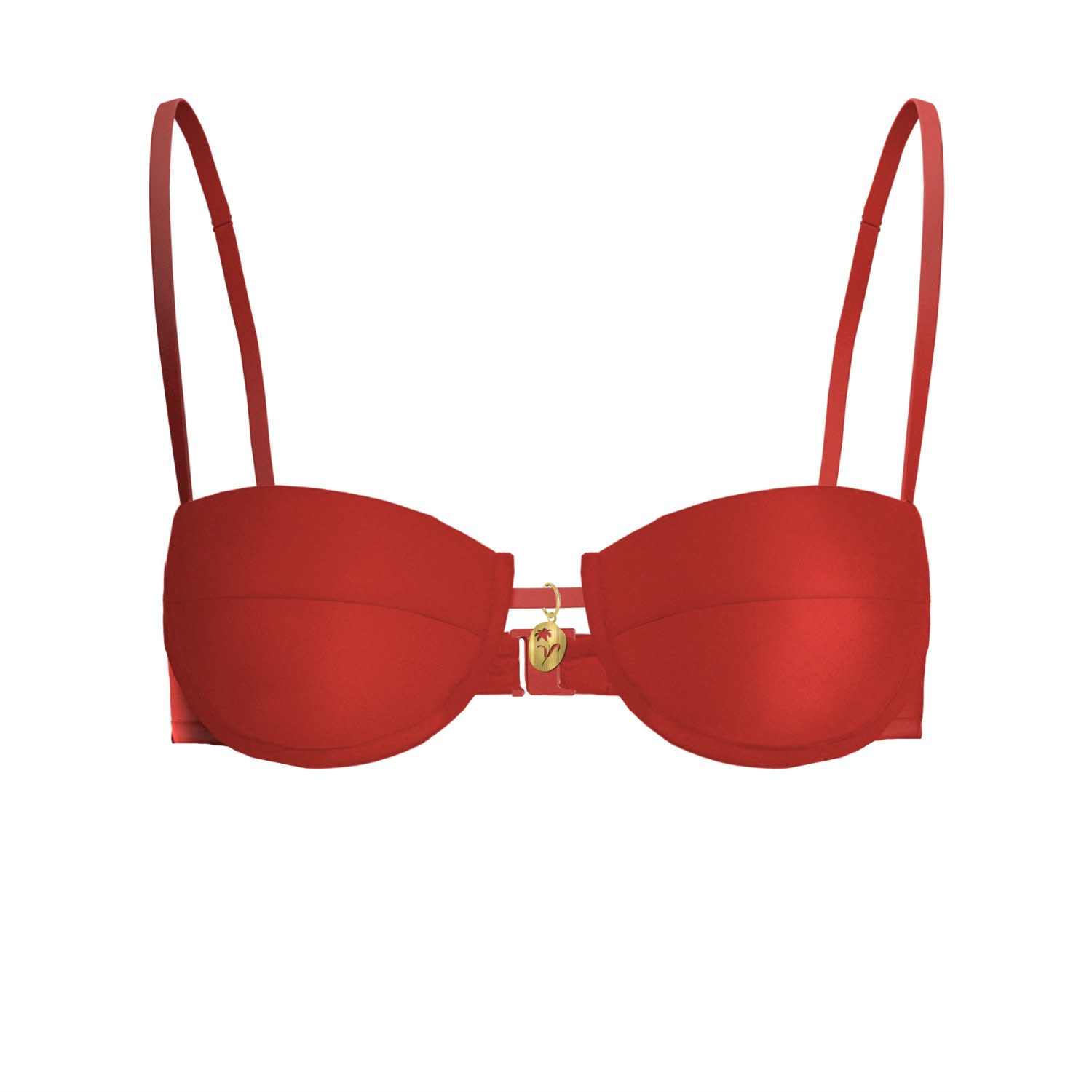 Blackbough Swim Women's Simone Underwire Top / Red Hot Gloss In Red