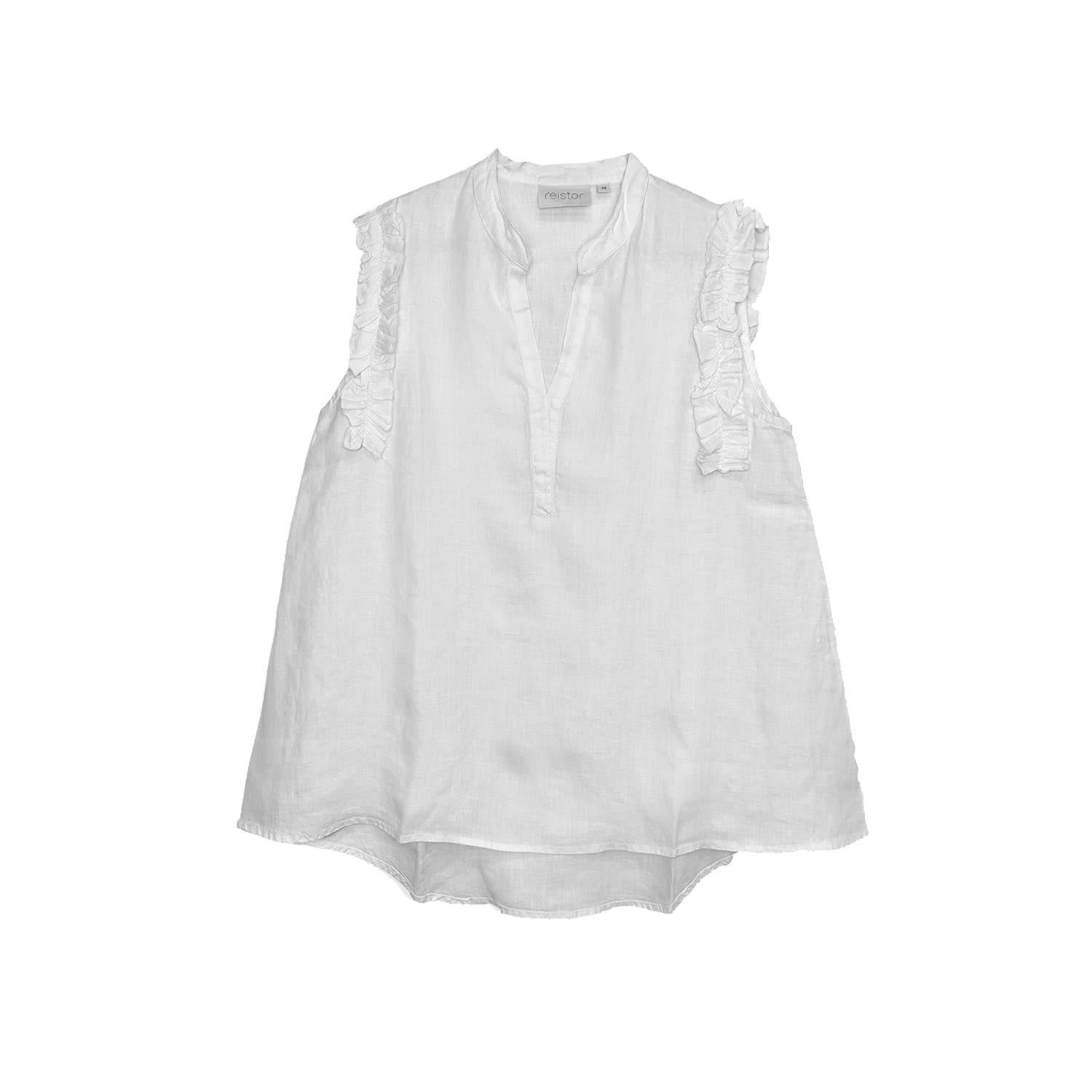 Reistor Women's Wind In My Hair White Hemp Shirt In White