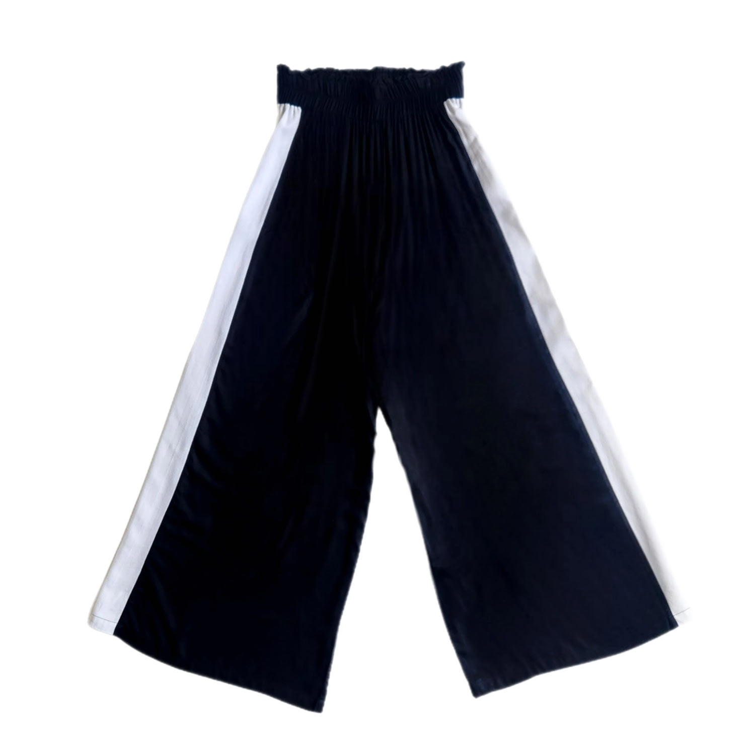 Wild Mary Gold Women's Wide Leg Pants Black- White In Black