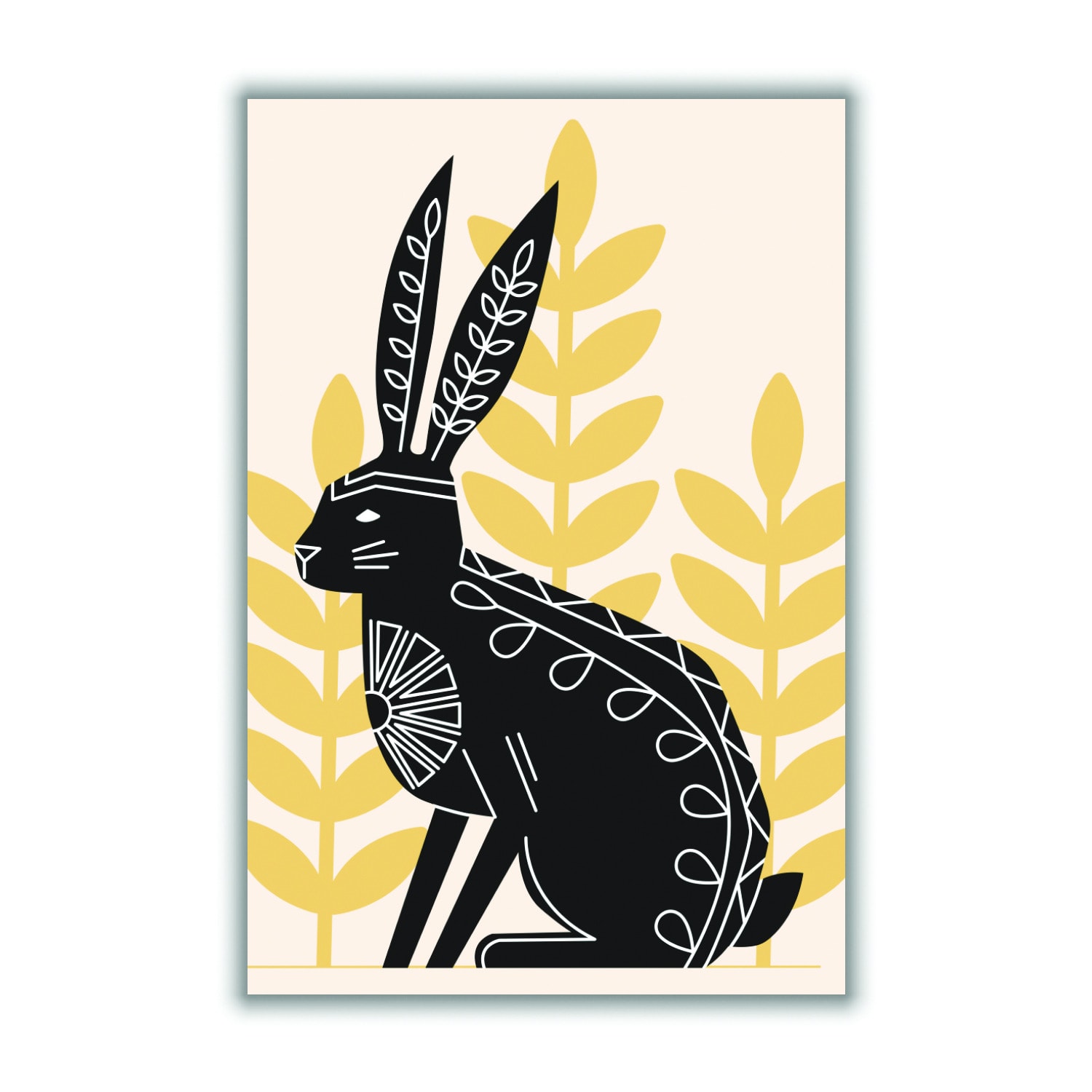 Black Bunny’s Natural Habitat A3 297 X 420Mm Stanley Print House