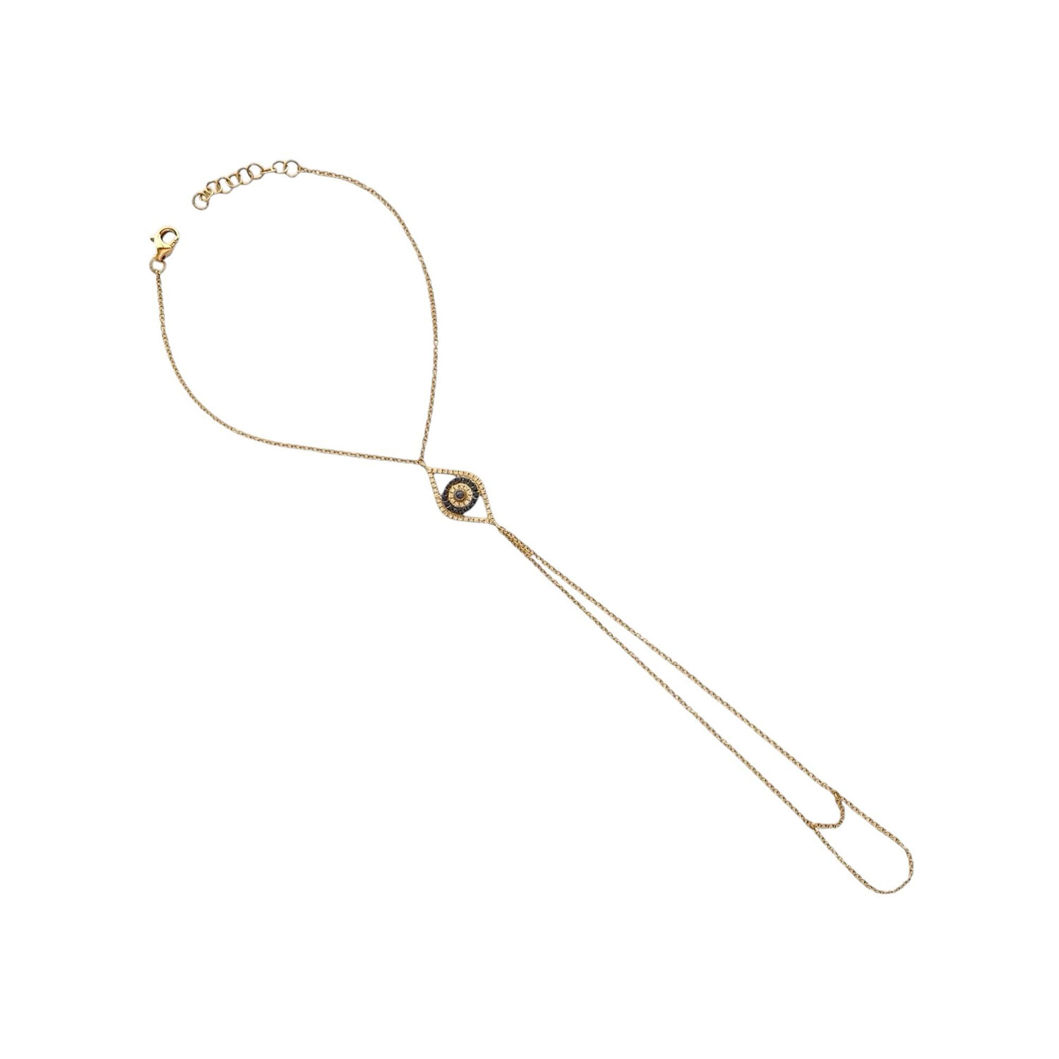 Neshi Designs Women's Yellow Protect Us Hand Chain In Yellow