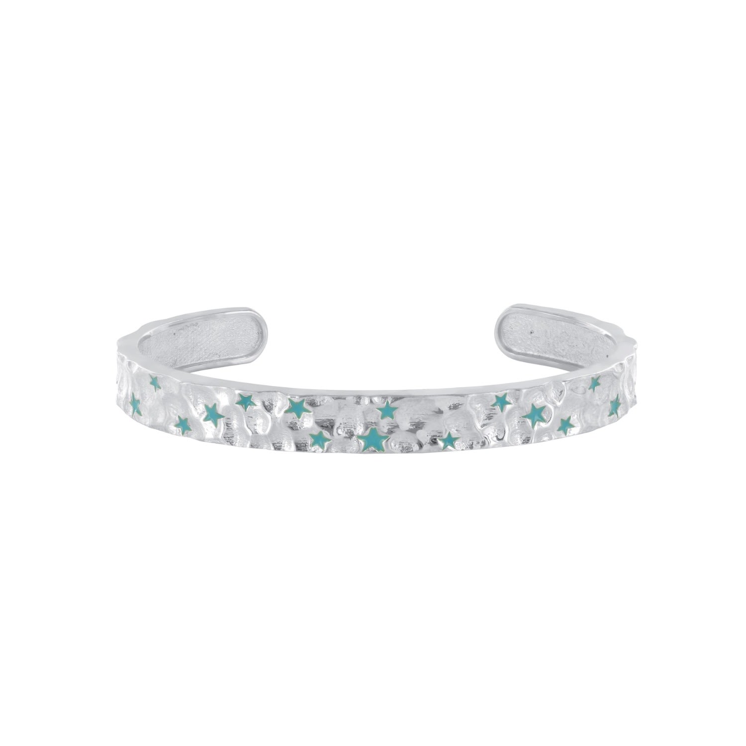 Women’s Sacred Turquoise Constellation Cuff In Sterling Silver Wolf and Zephyr