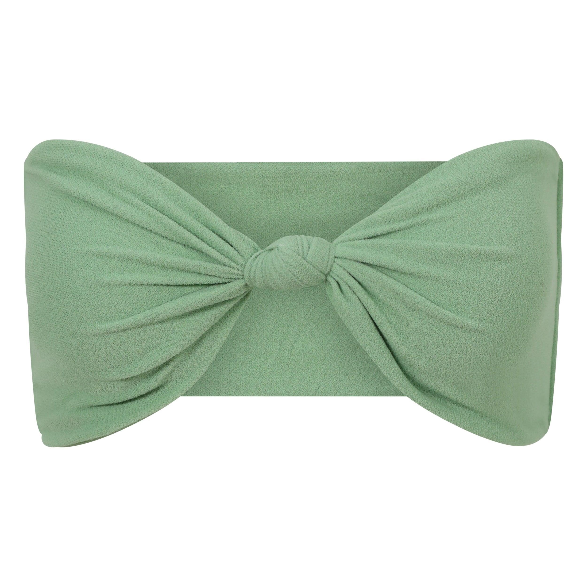Women's Tide Bandeau Bikini Top - Green | Small | Blake Swimwear