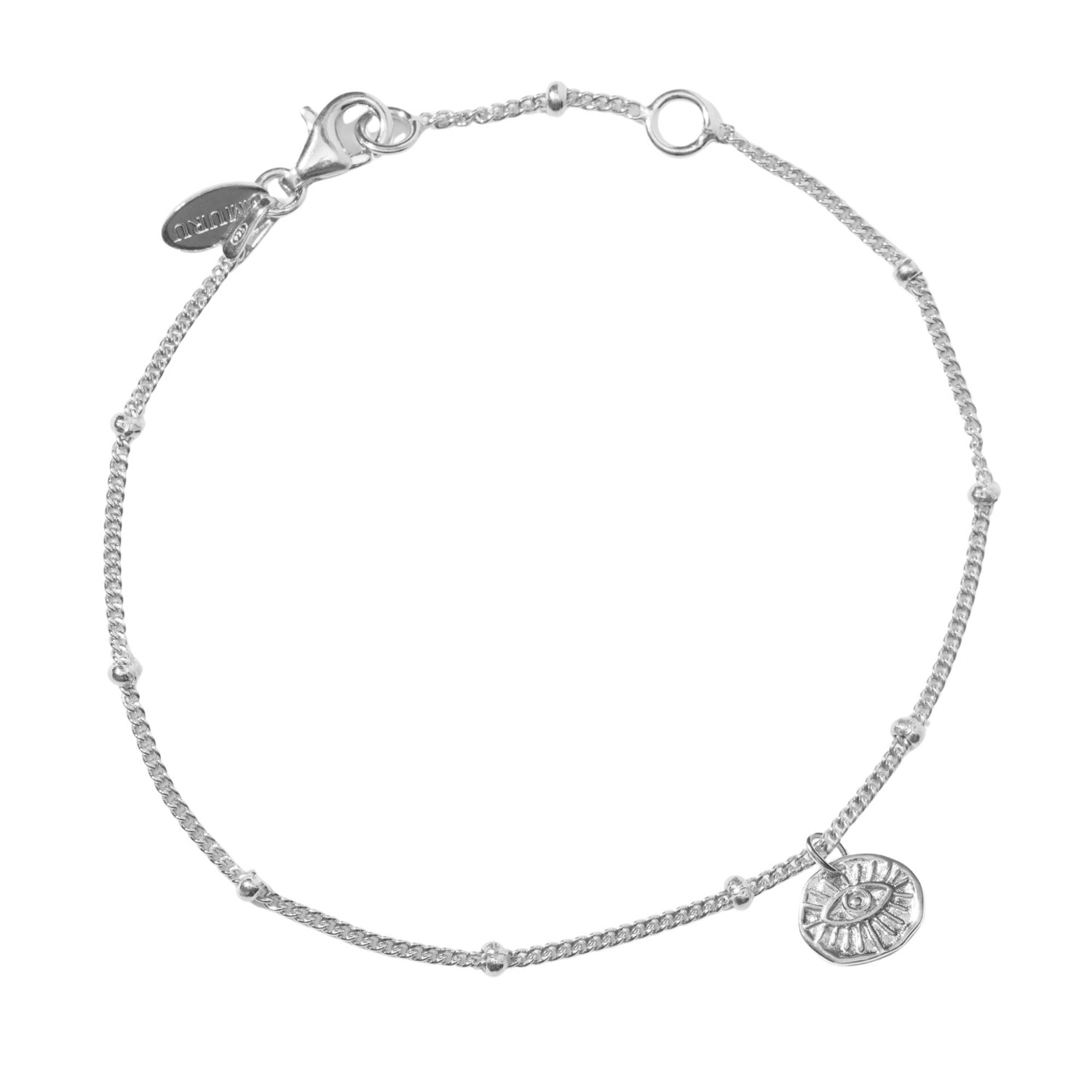 Muru Women's Evil Eye Bracelet Silver In Silver