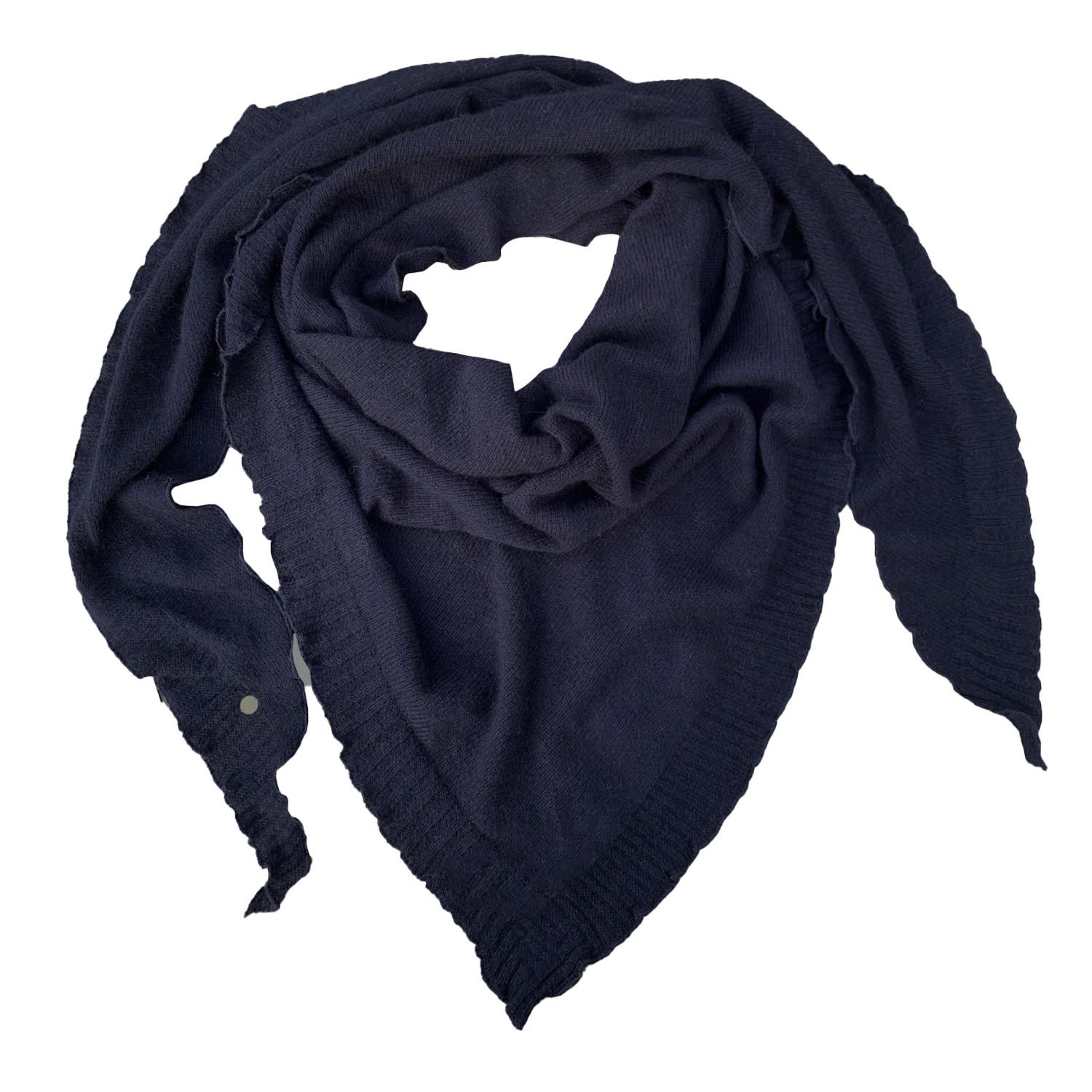 Tirillm Women's Palma Triangle Cashmere Scarf Navy Blue In Blue
