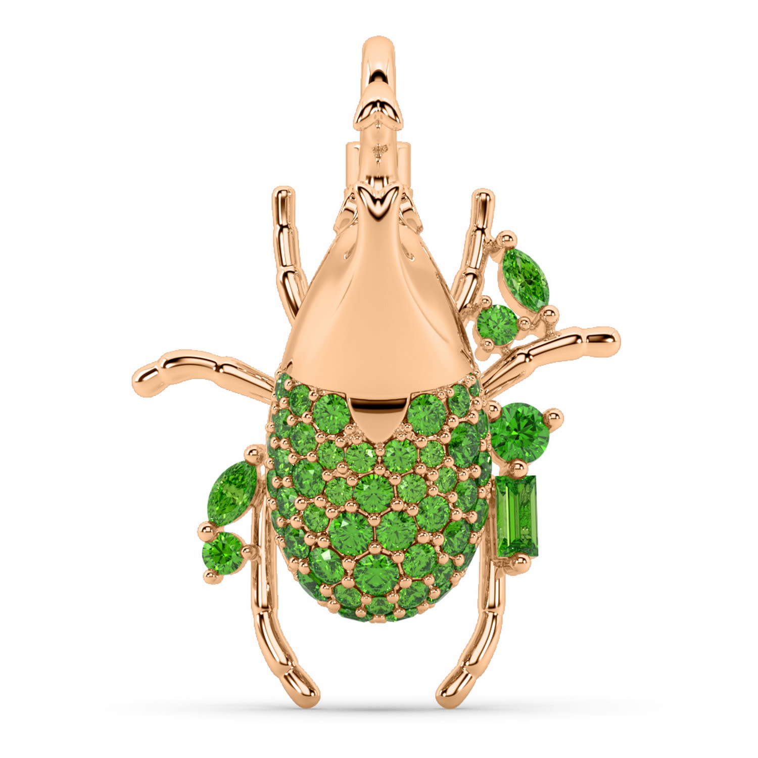 Women’s The Gilded Beetle Charm - Rose Gold Oni Fine Jewelry