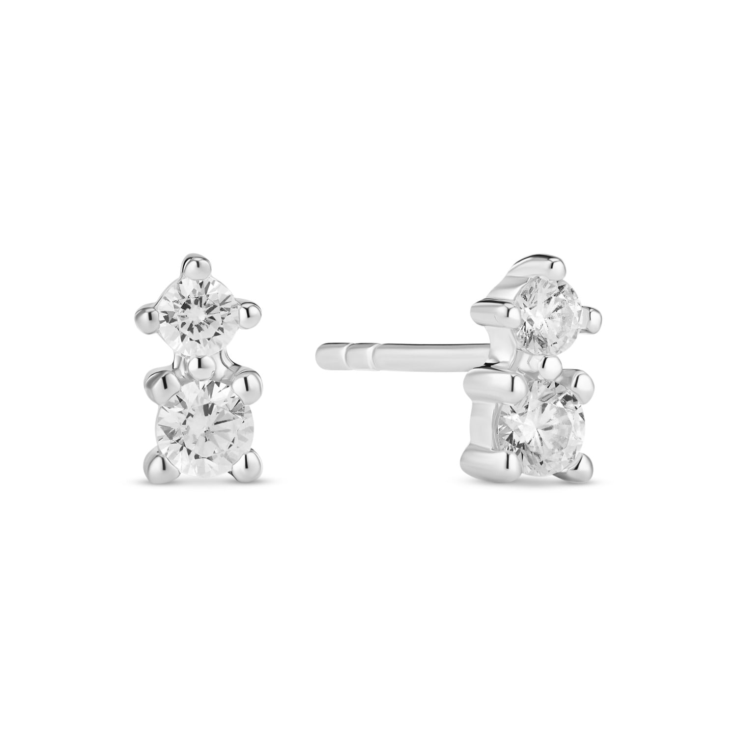 Sif Jakobs Jewellery Women's Silver / White Earrings Lucente Due - Silver