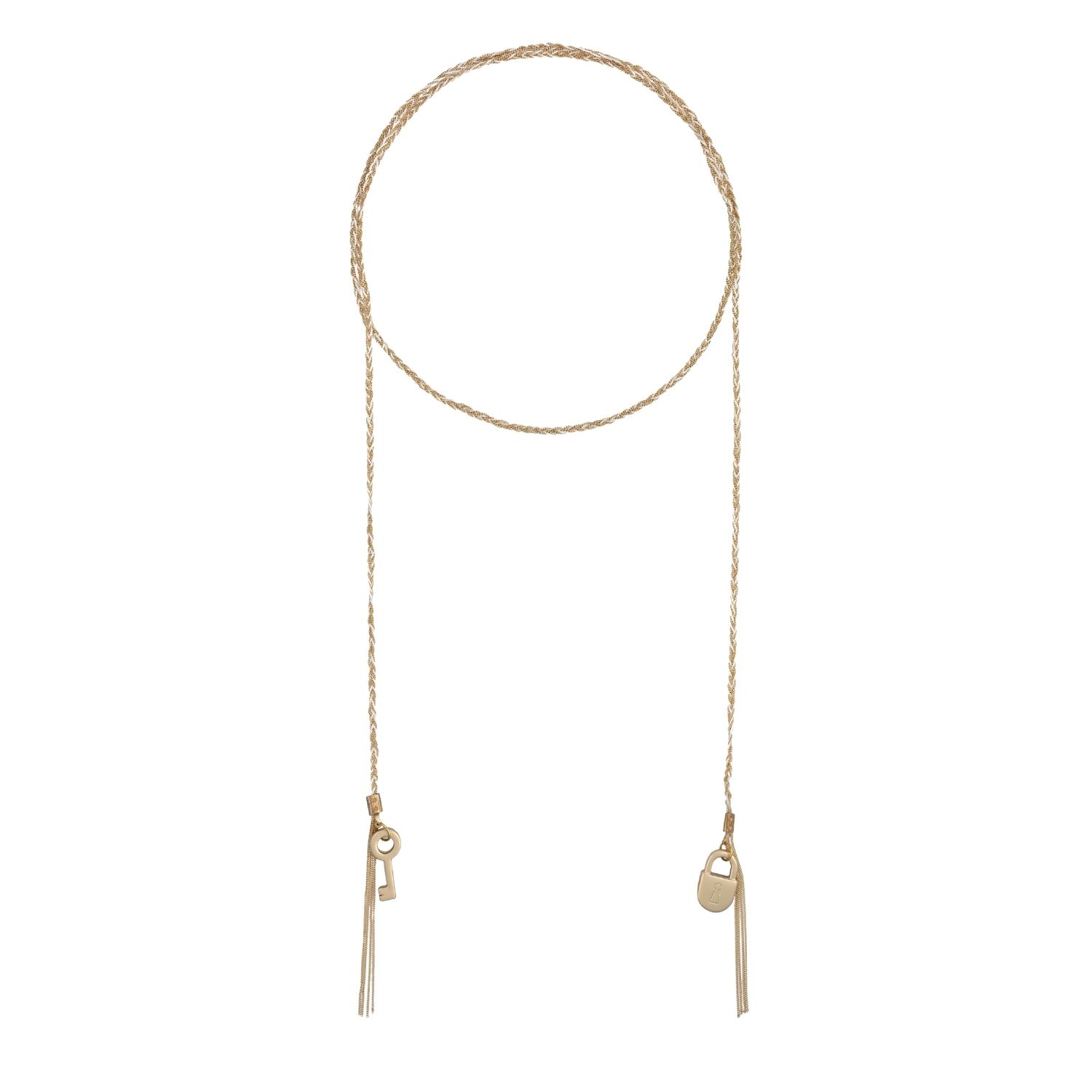 Bianca Resortwear Women's Neutrals / Gold Linda Necklace In Cream