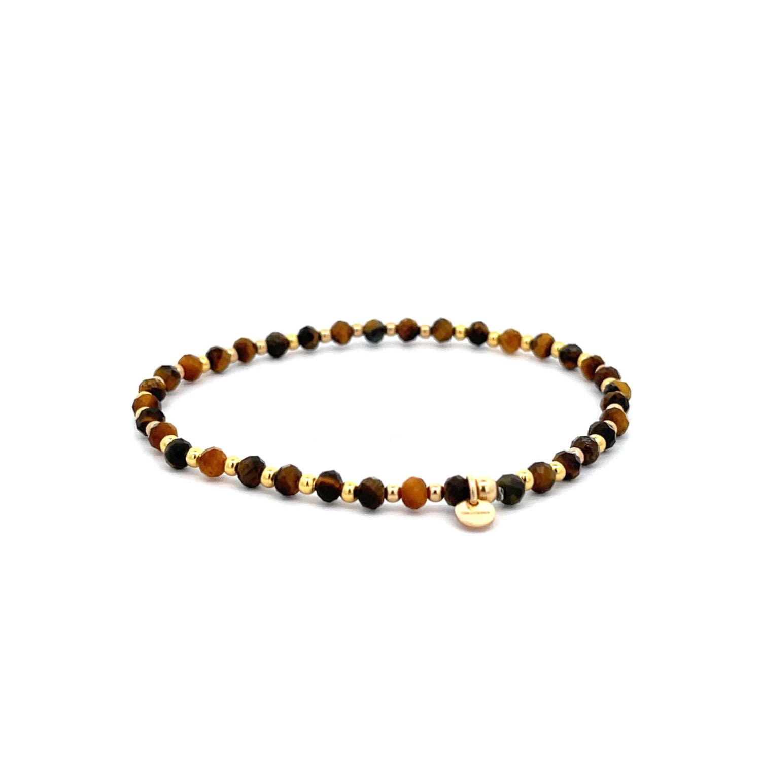 Women’s Brown Diamond Cut Tiger Eye Bracelet Gosia Orlowska