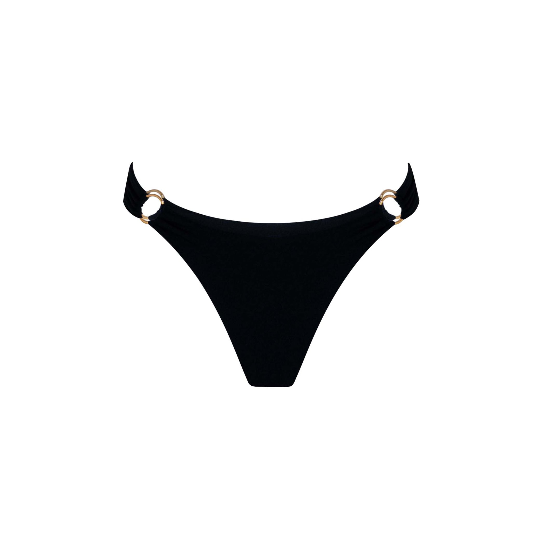 Chaude Swimwear Women's Black Billi Bottoms - Onyx In Black