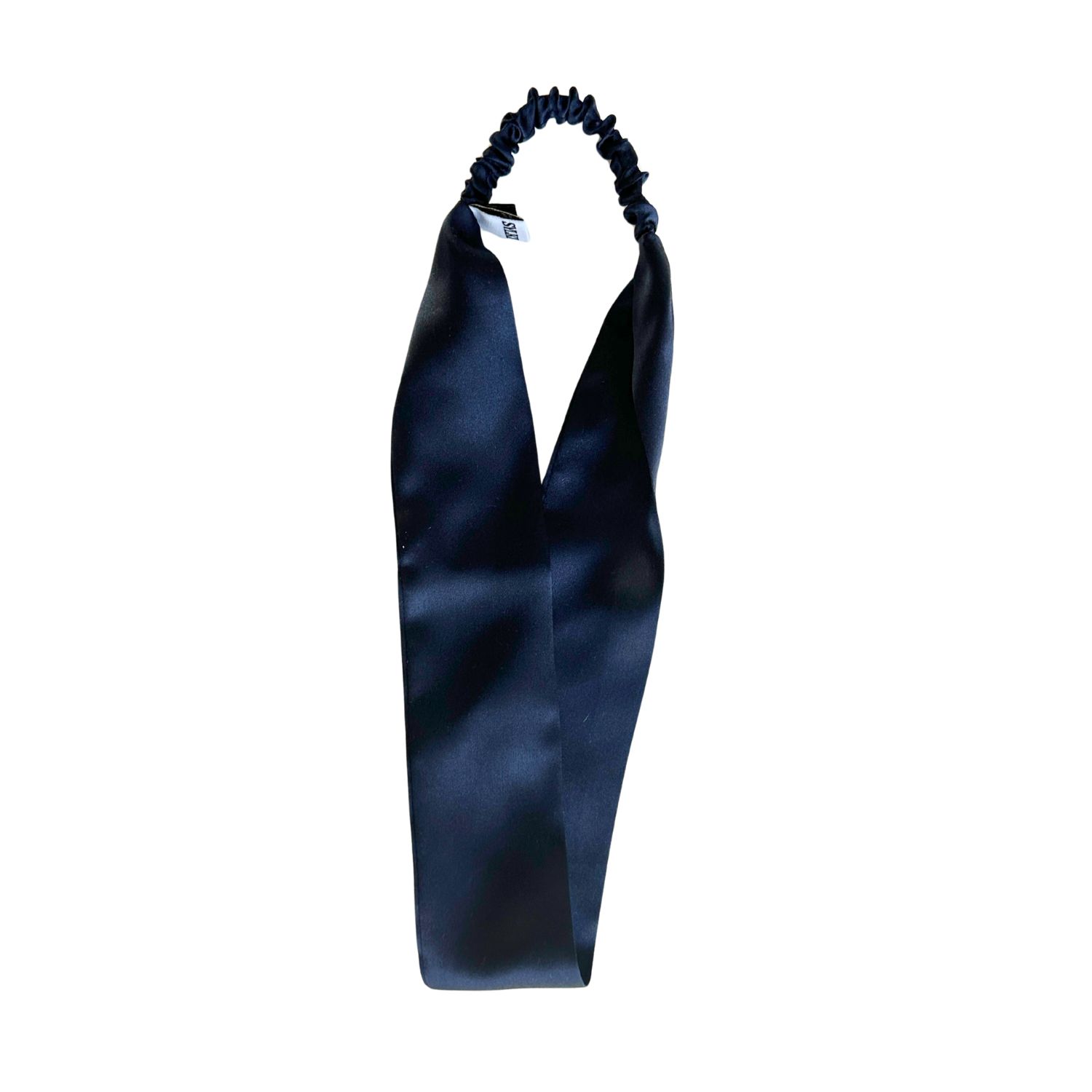 Sylki Women's Blue Silk Headband - Thin - Navy In Blue