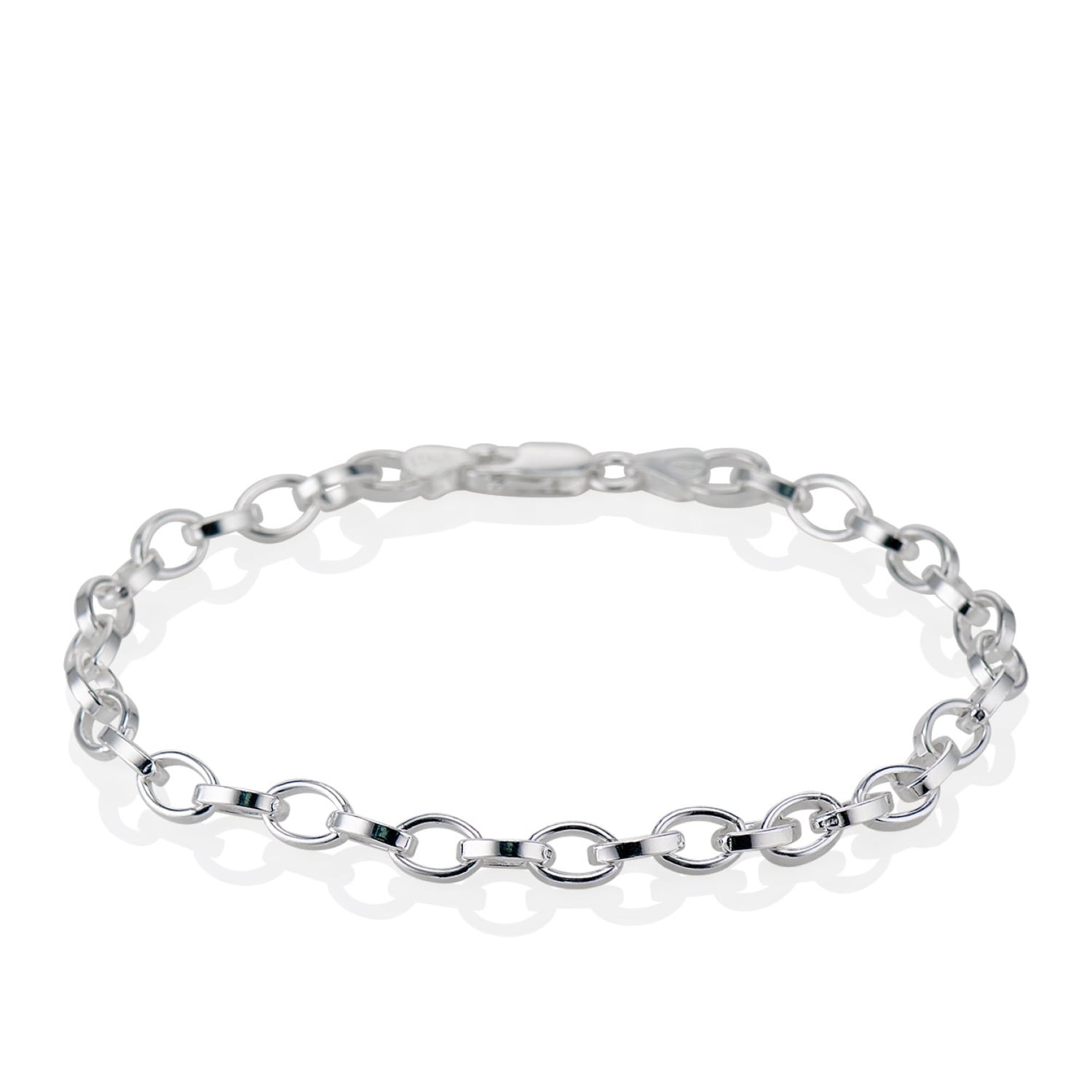 Cartography Men's Loops - Oval Link Bracelet In Sterling Silver