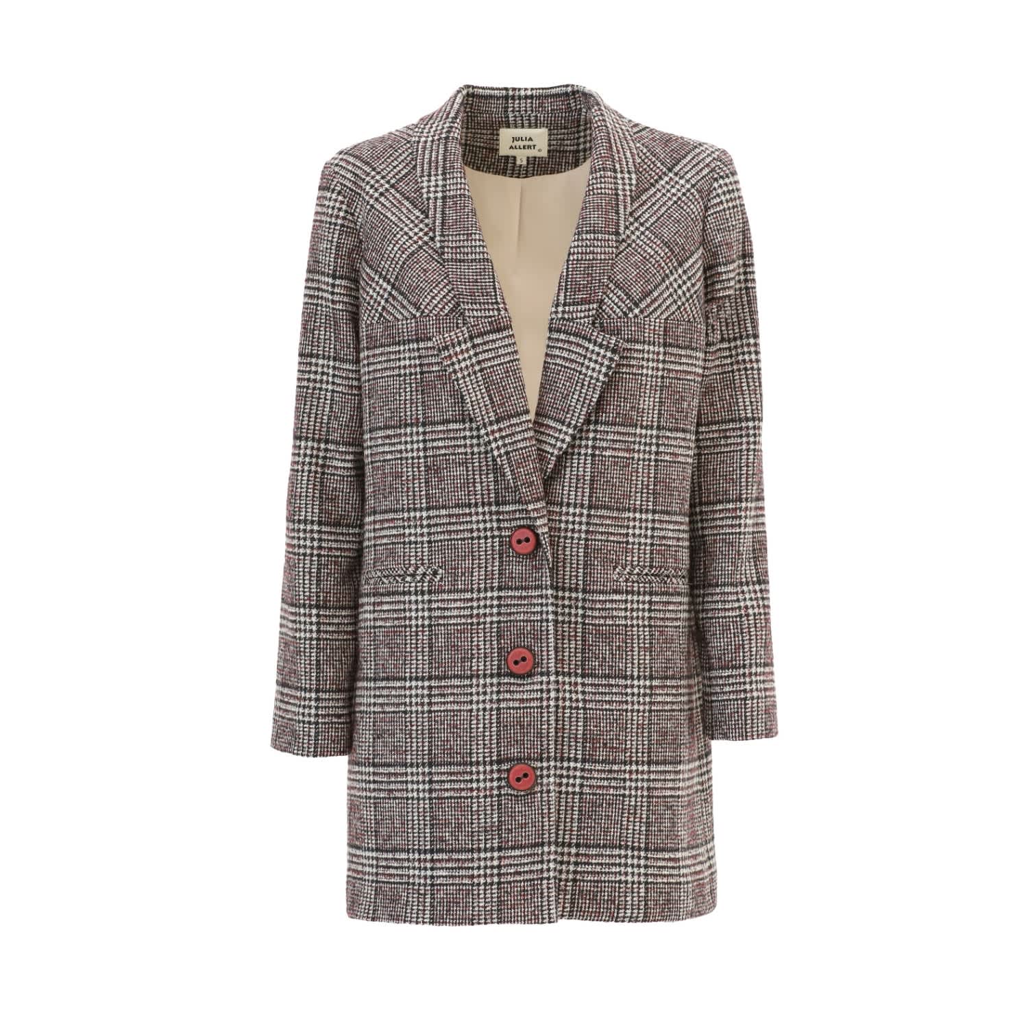 Plaid blazer oversized discount