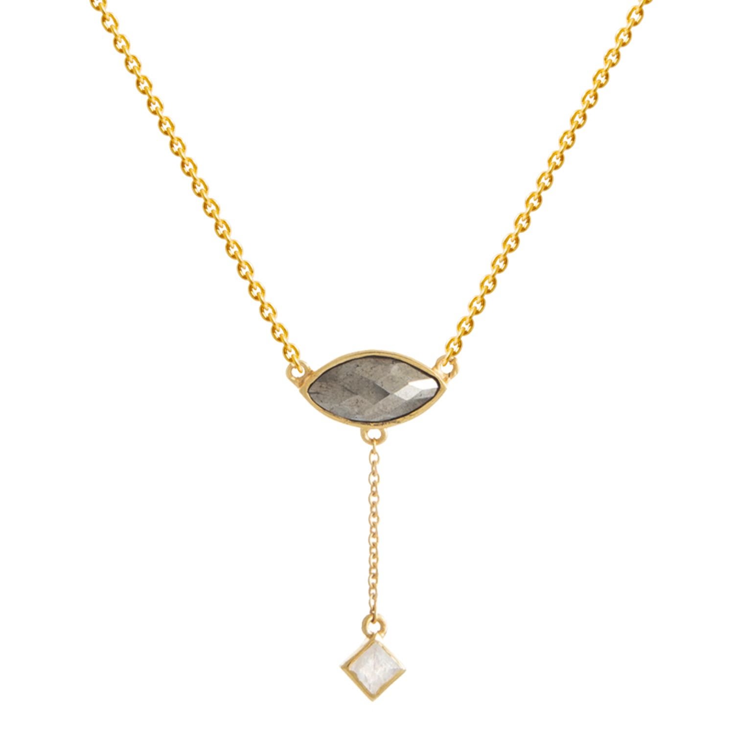 Women’s Grey / Gold Grey Hydra Necklace Lavani Jewels